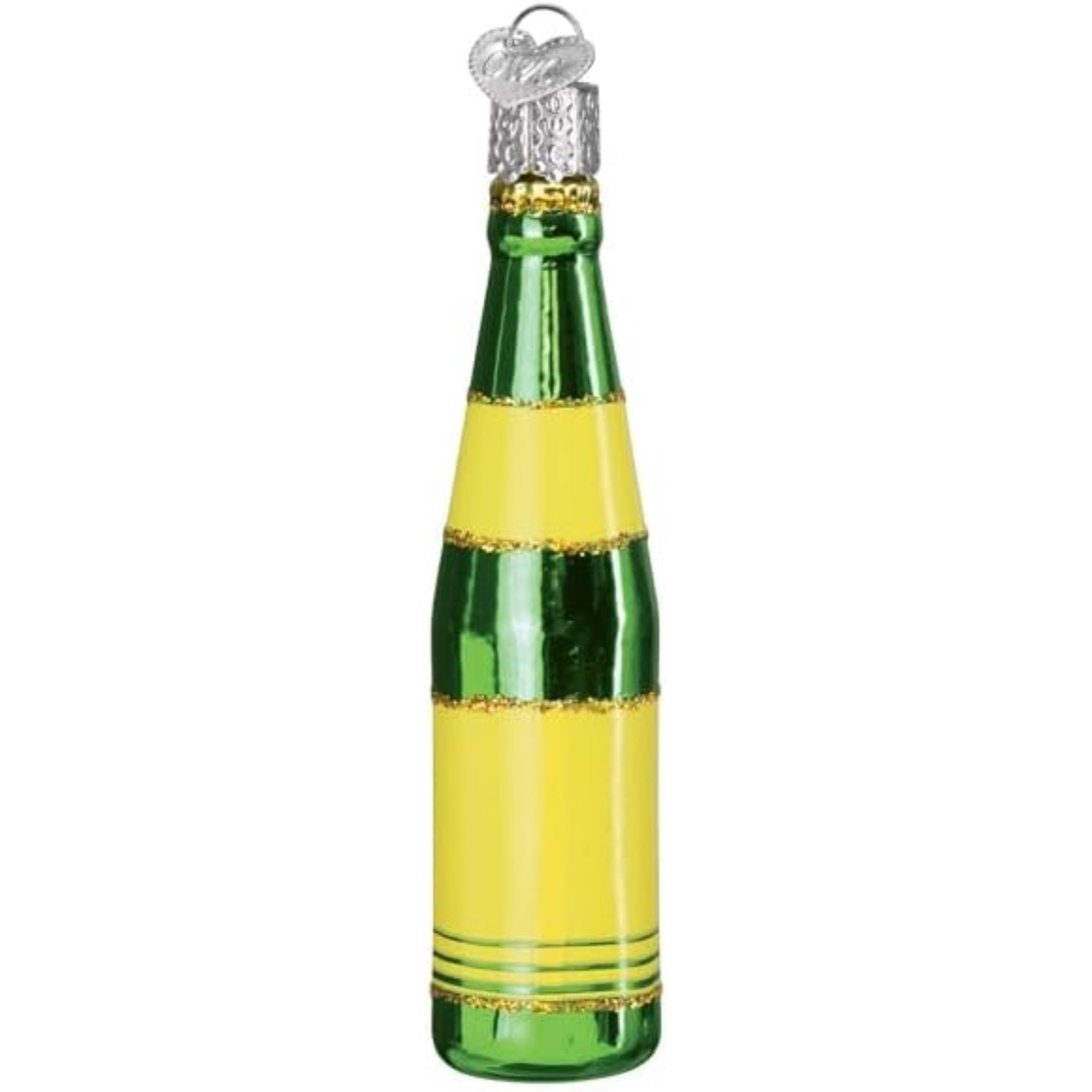 Old World Christmas Blown Glass Ornament for Christmas Tree, Mello Yello Bottle (with OWC Gift Box)