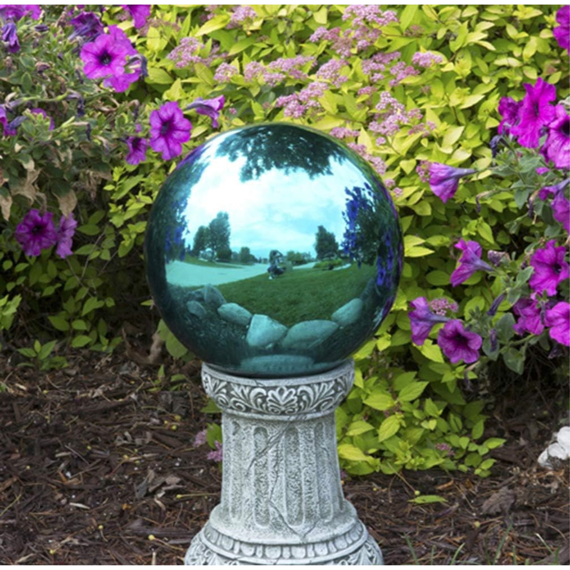 Echo Valley Glass Gazing Globe for Yard and Garden Decoration, 10"