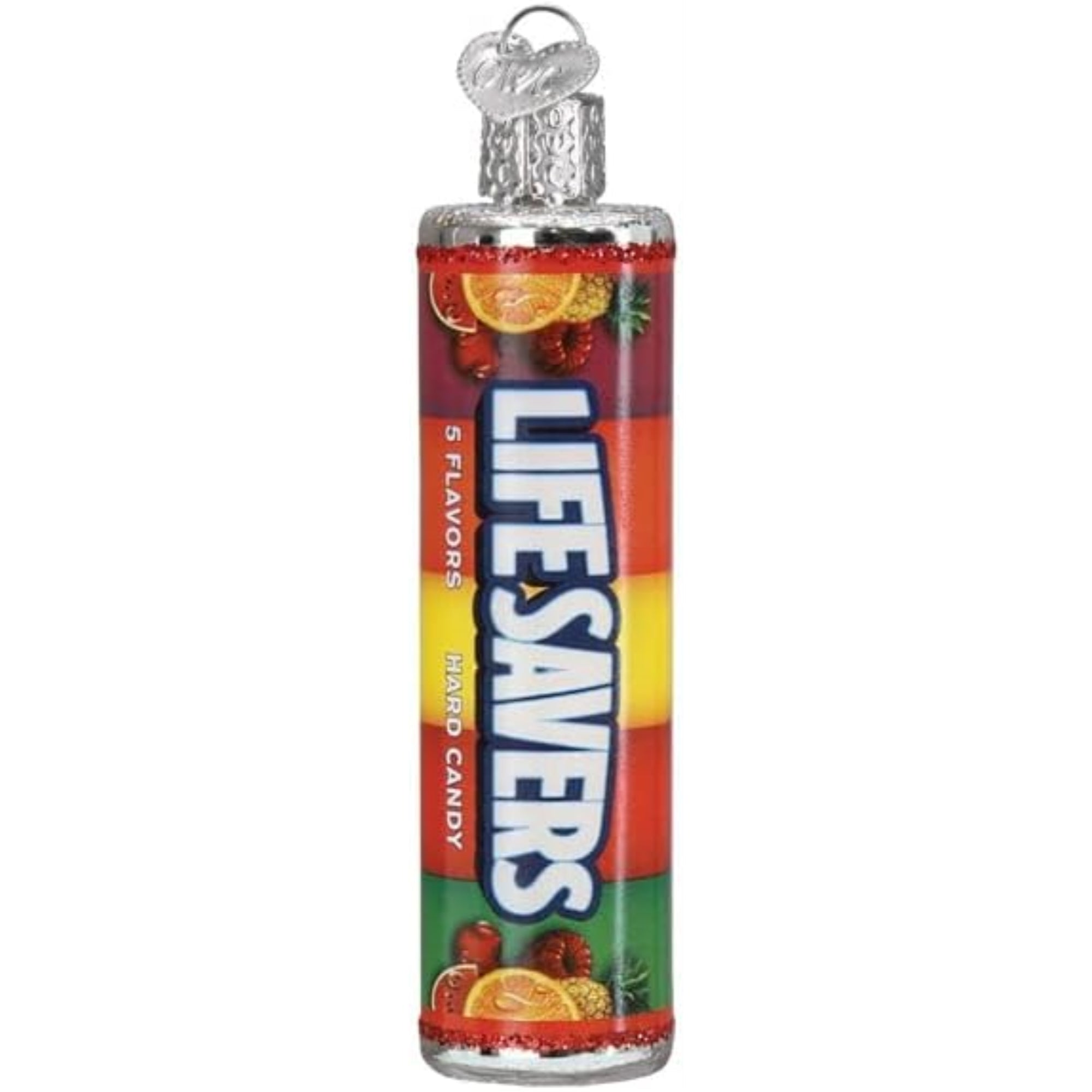 Old World Christmas Blown Glass Ornament for Christmas Tree, Lifesavers (with OWC Gift Box)