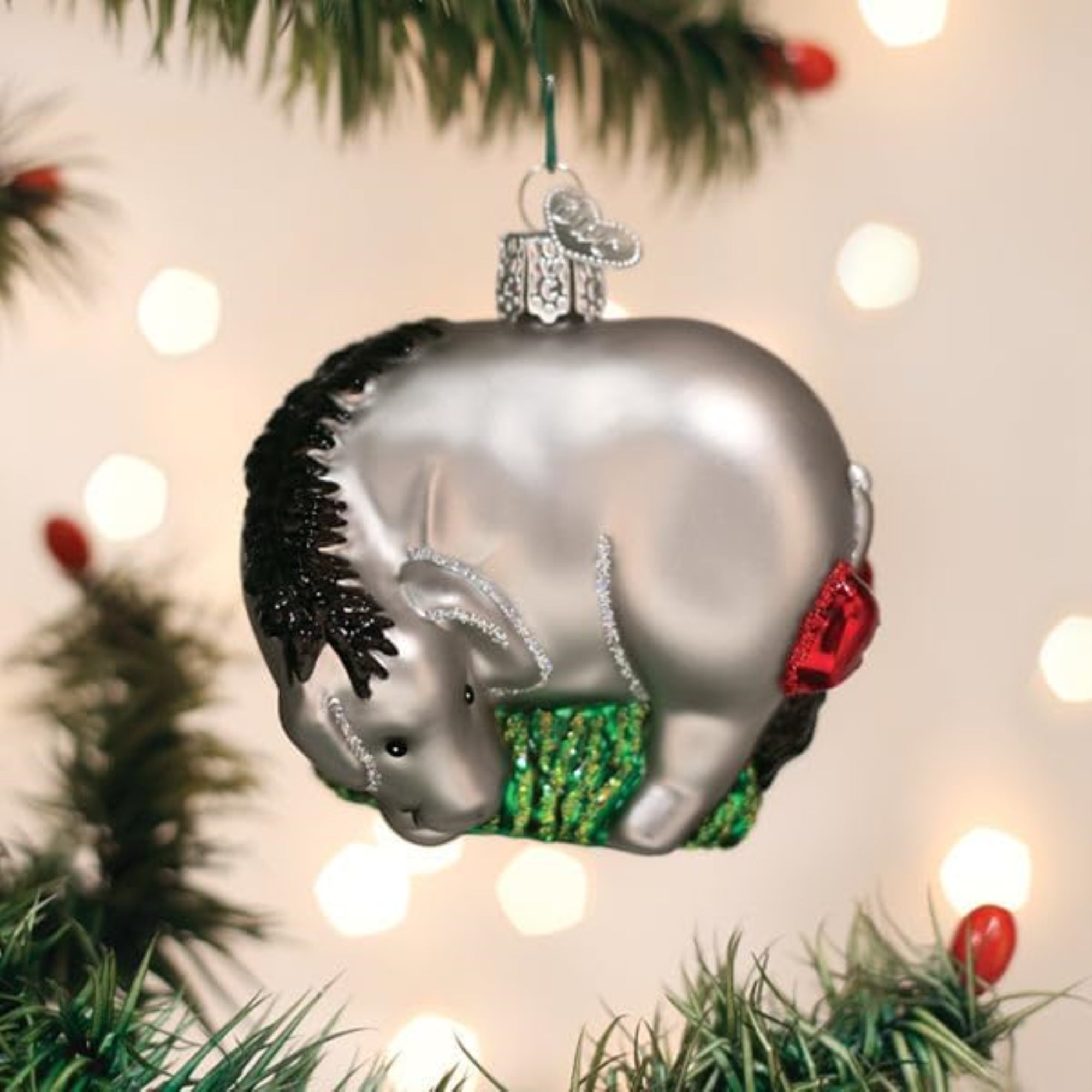 Old World Christmas Blown Glass Ornament for Christmas Tree, Eeyore (with OWC Gift Box)
