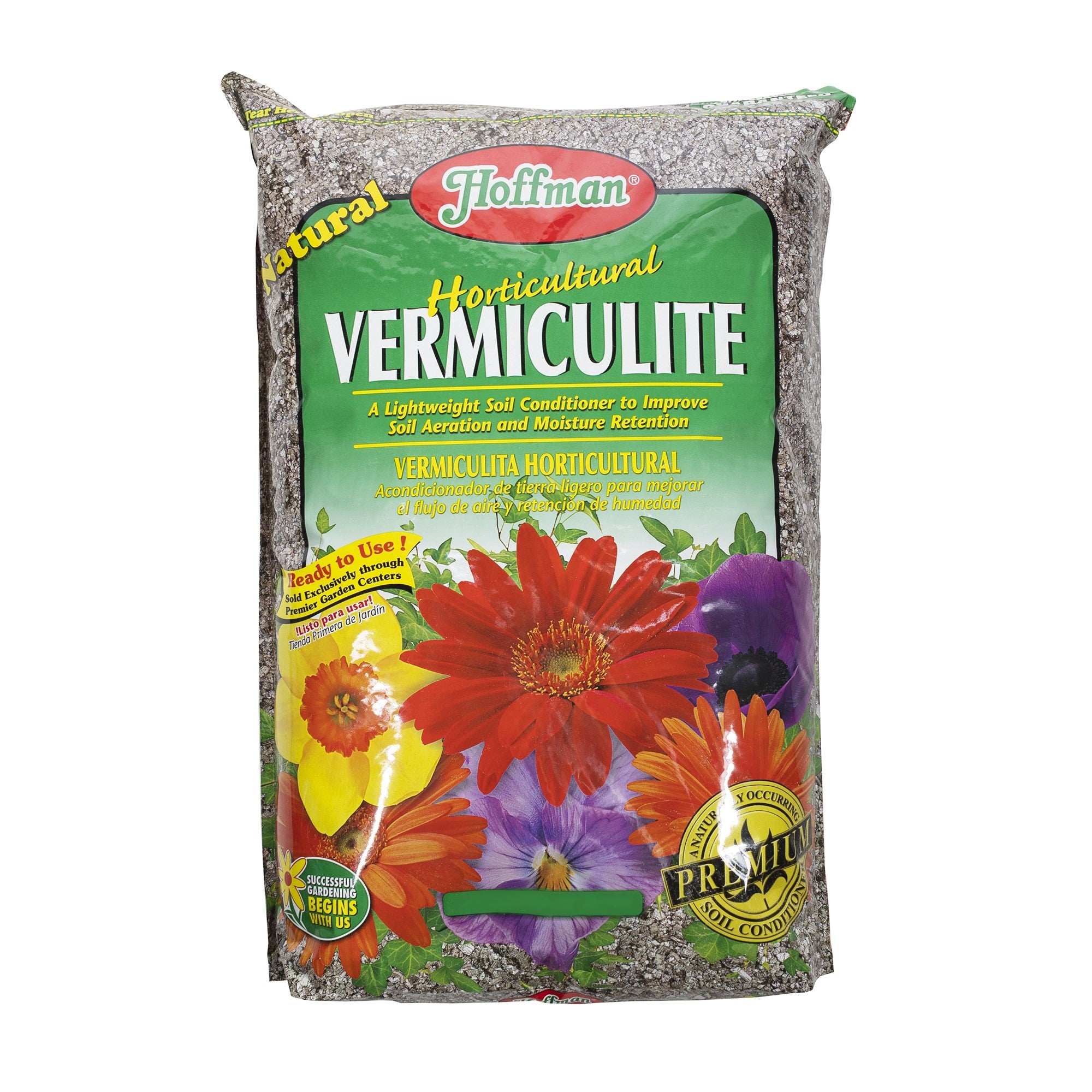 Hoffman Horticultural Vermiculite Lightweight Garden Soil Conditioner for Aeration and Moisture Retention