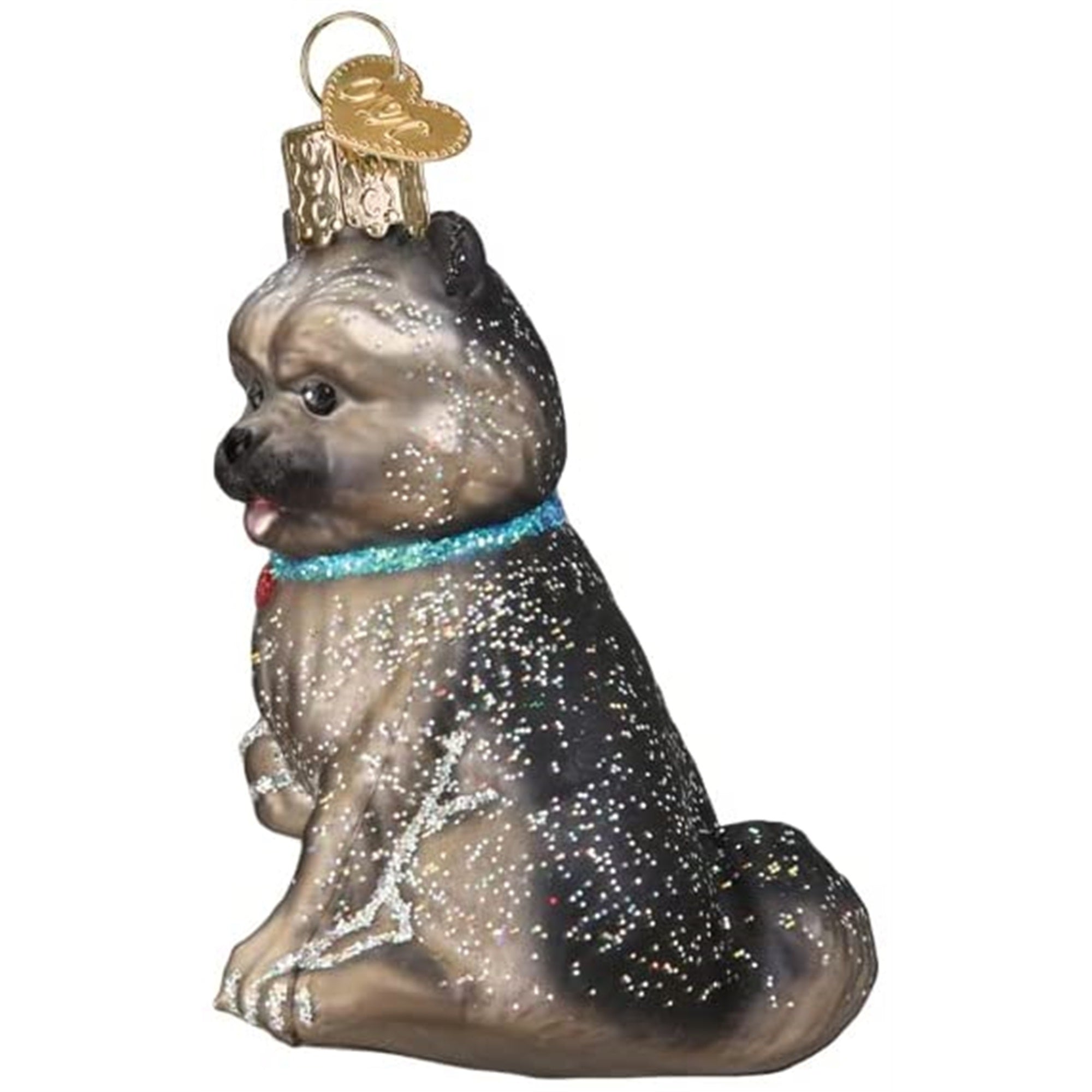 Old World Christmas Blown Glass Ornament for Christmas Tree, Cairn Terrier