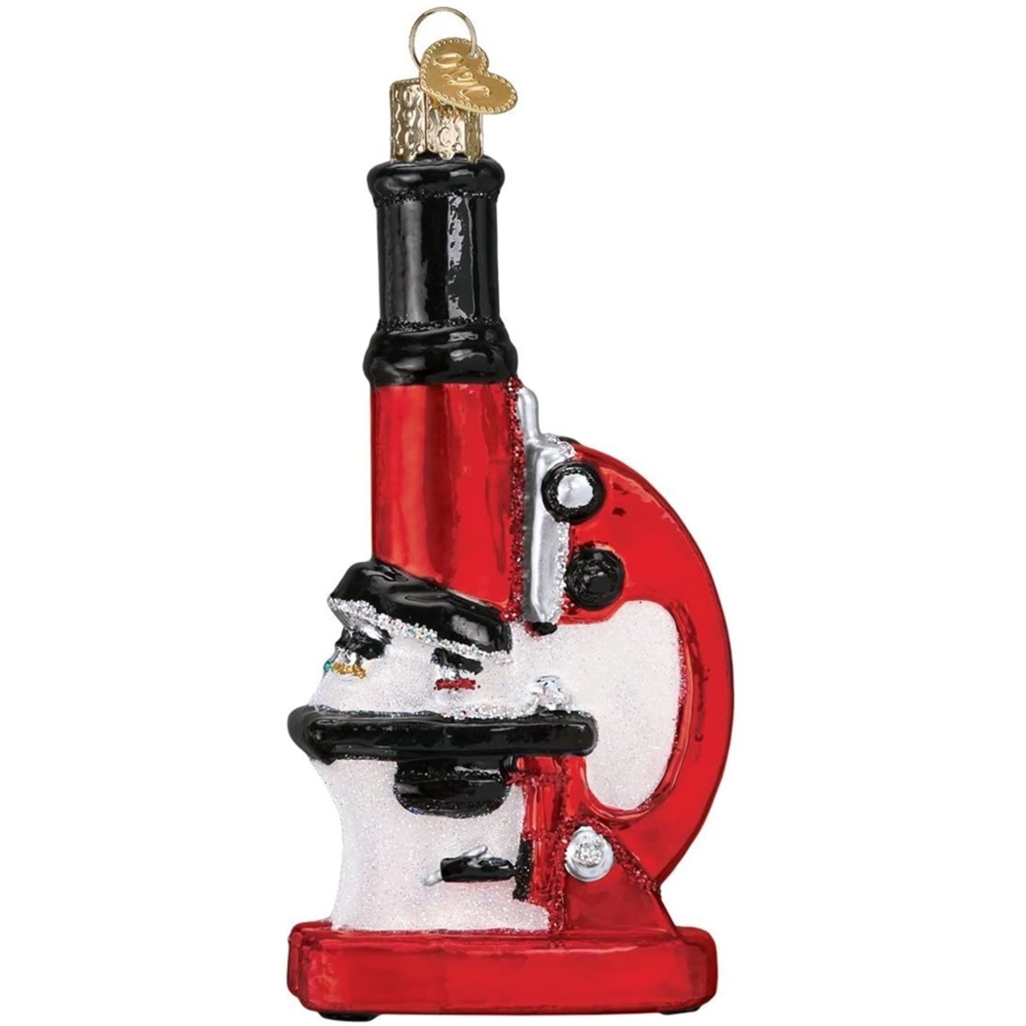 Old World Christmas Blown Glass Ornament for Christmas Tree, Microscope