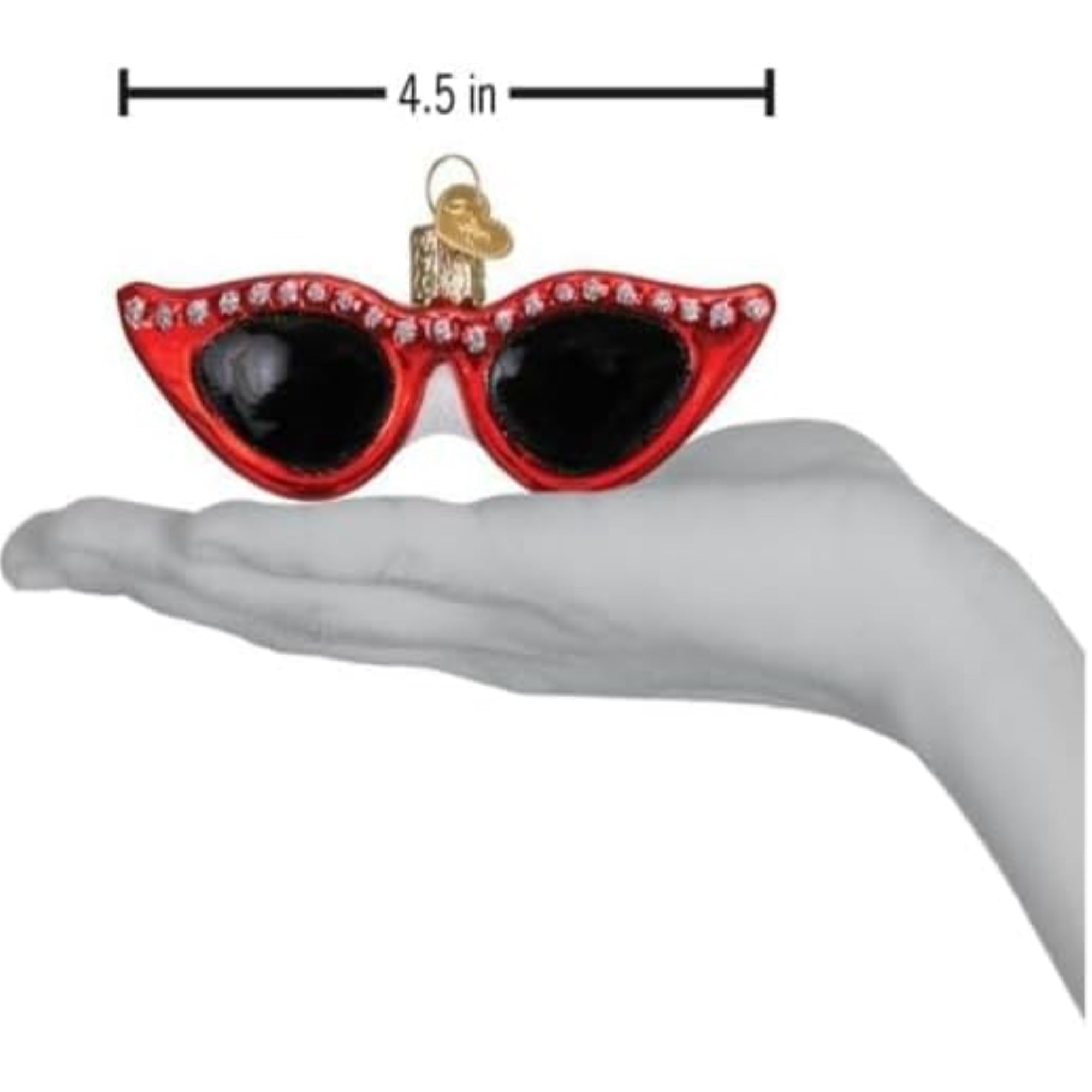 Old World Christmas Blown Glass Ornament for Christmas Tree, Fashion Sunglasses (with OWC Gift Box)