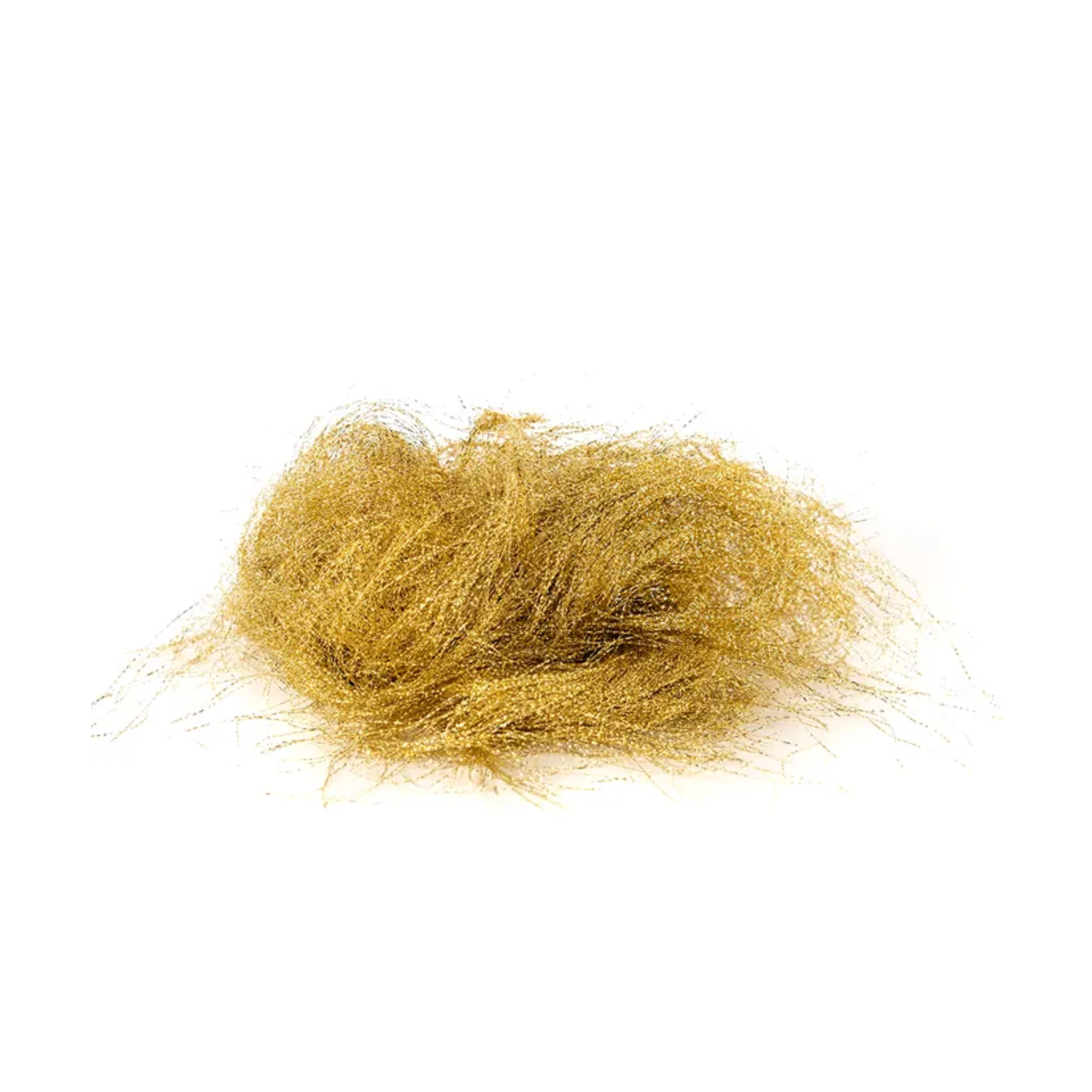 Kurt Adler Electroplated Angel Hair Tinsel Strands, Shimmering Gold, 15G