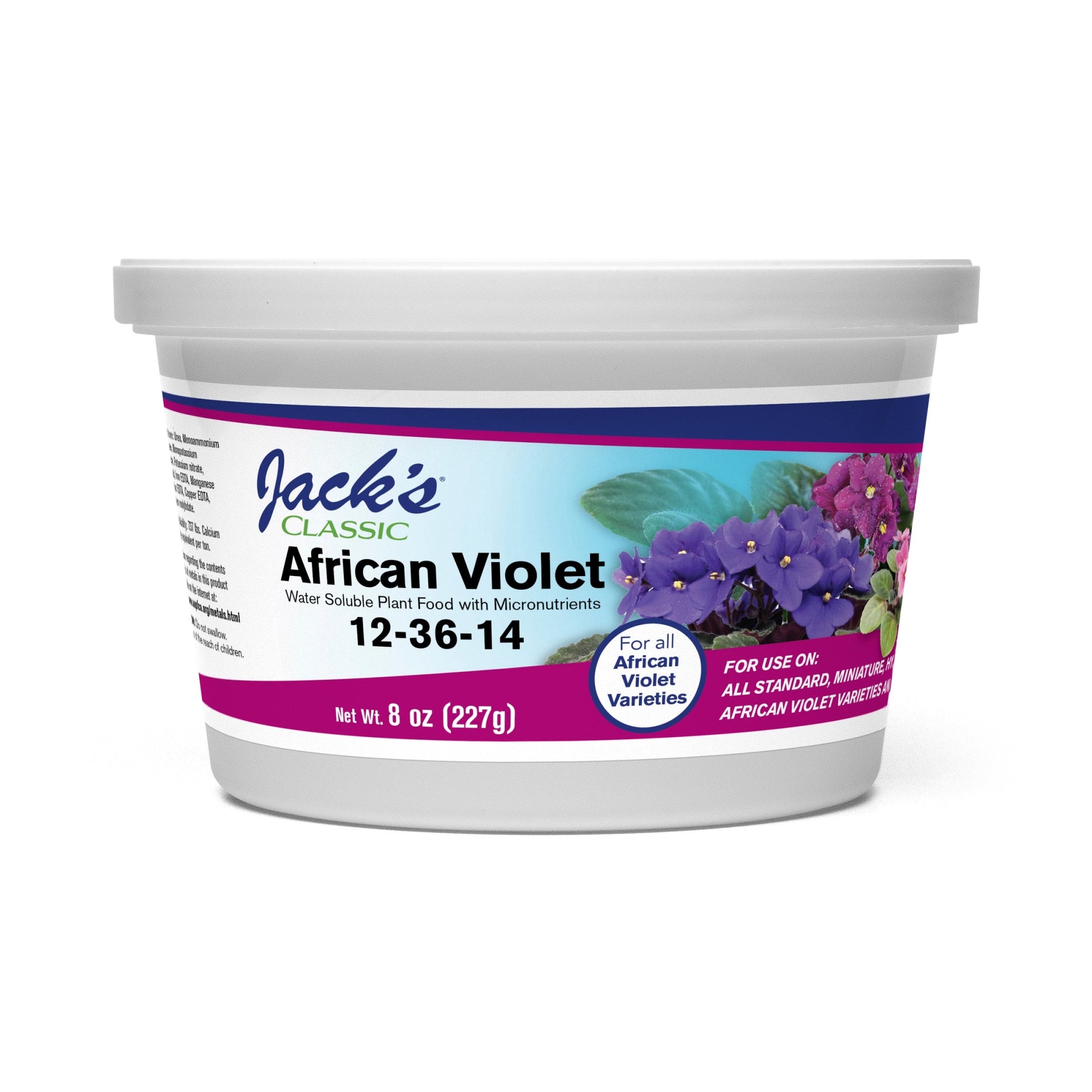 Jack's Classic 12-36-14 African Violet Water Soluble Plant Food, 8 oz