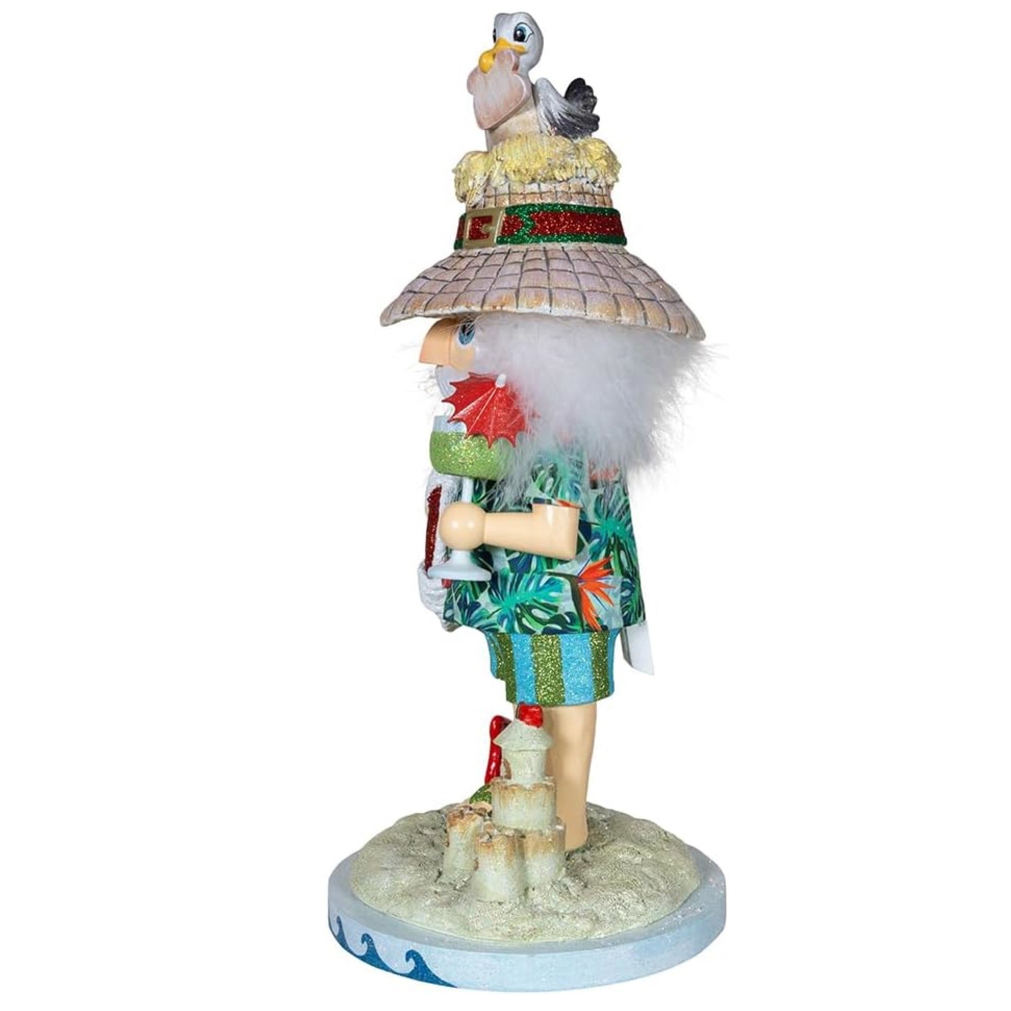 Kurt Adler Wooden Hollywood Nutcracker Collection, Beach, 15in