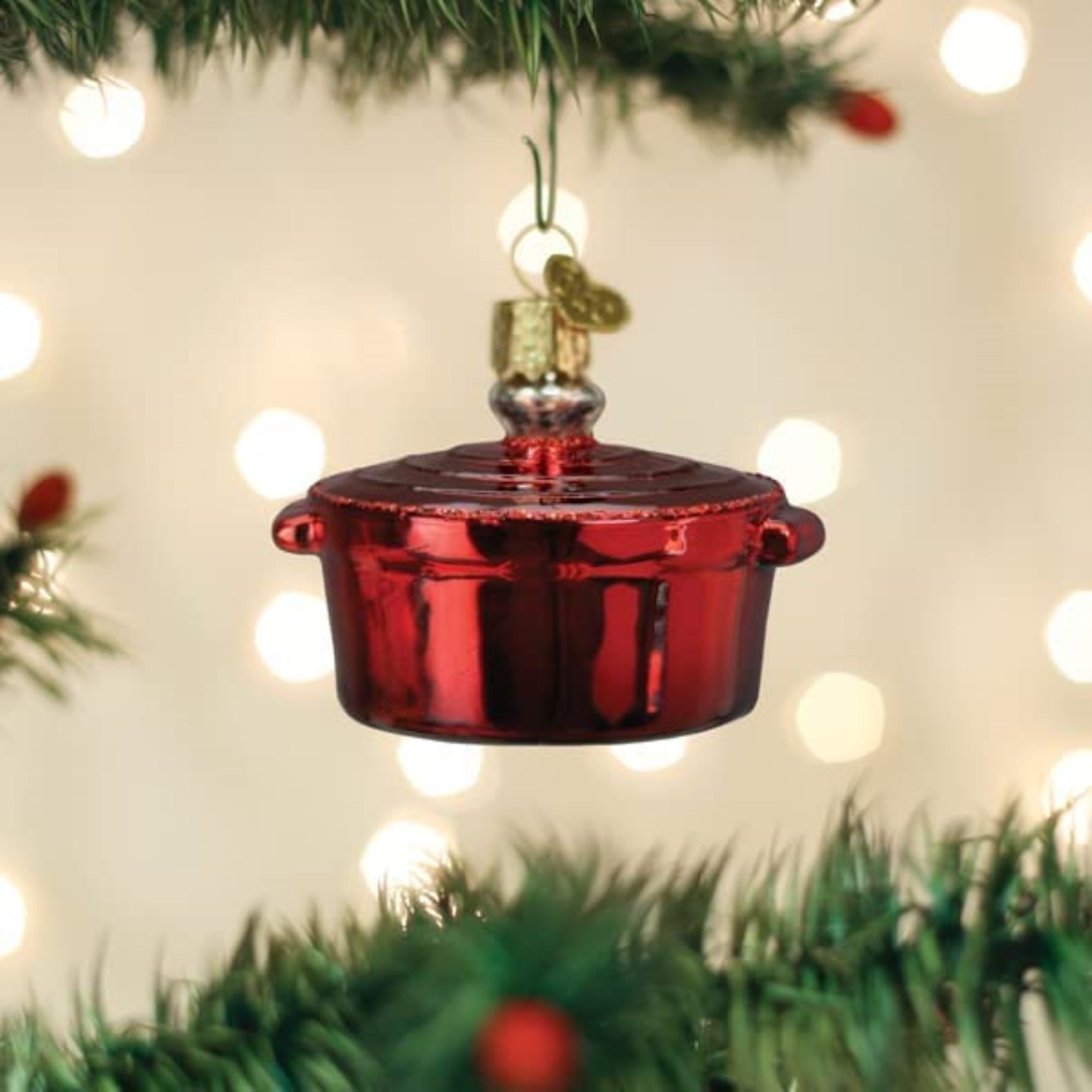 Old World Christmas Blown Glass Ornament for Christmas Tree, Dutch Oven