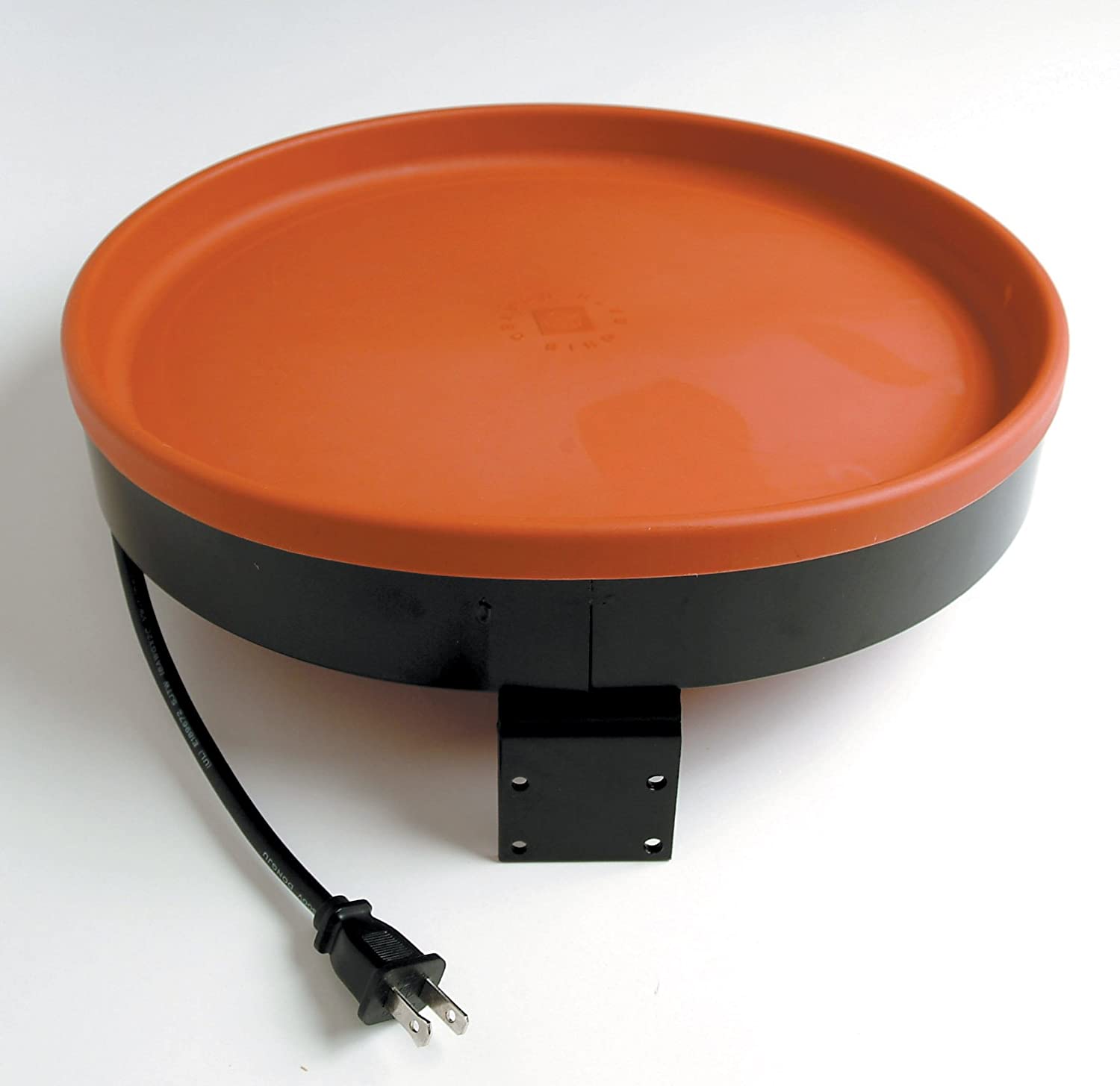 Farm Innovators Model 3-In-1 Heated Plastic Birdbath, Orange