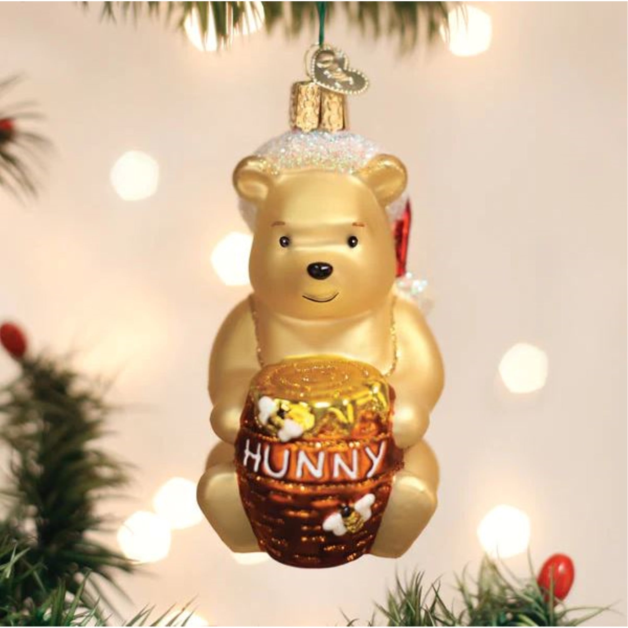 Old World Christmas Blown Glass Ornament for Christmas Tree, Winnie The Pooh (with OWC Gift Box)