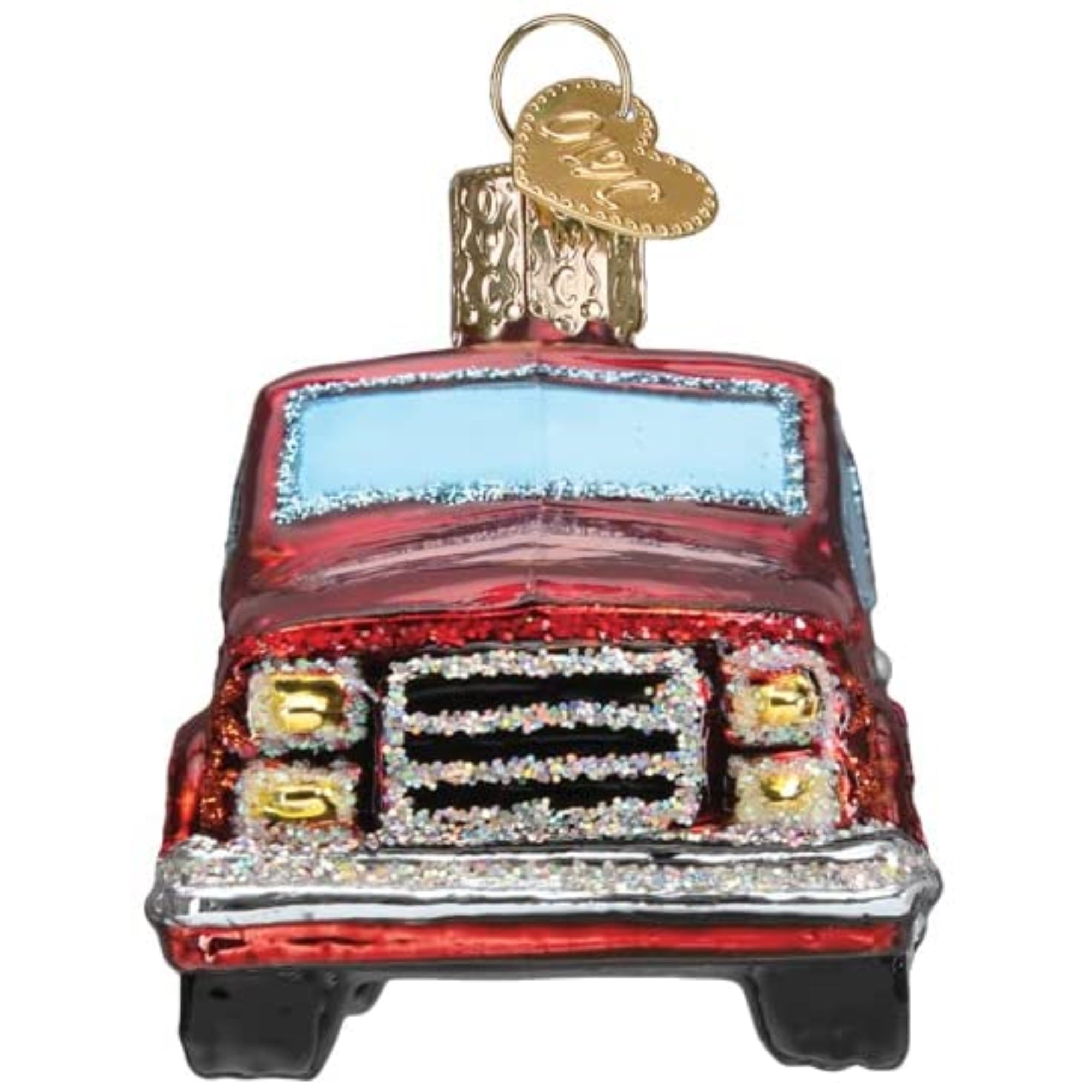 Old World Christmas Blown Glass Ornament for Christmas Tree, Pick Up Truck