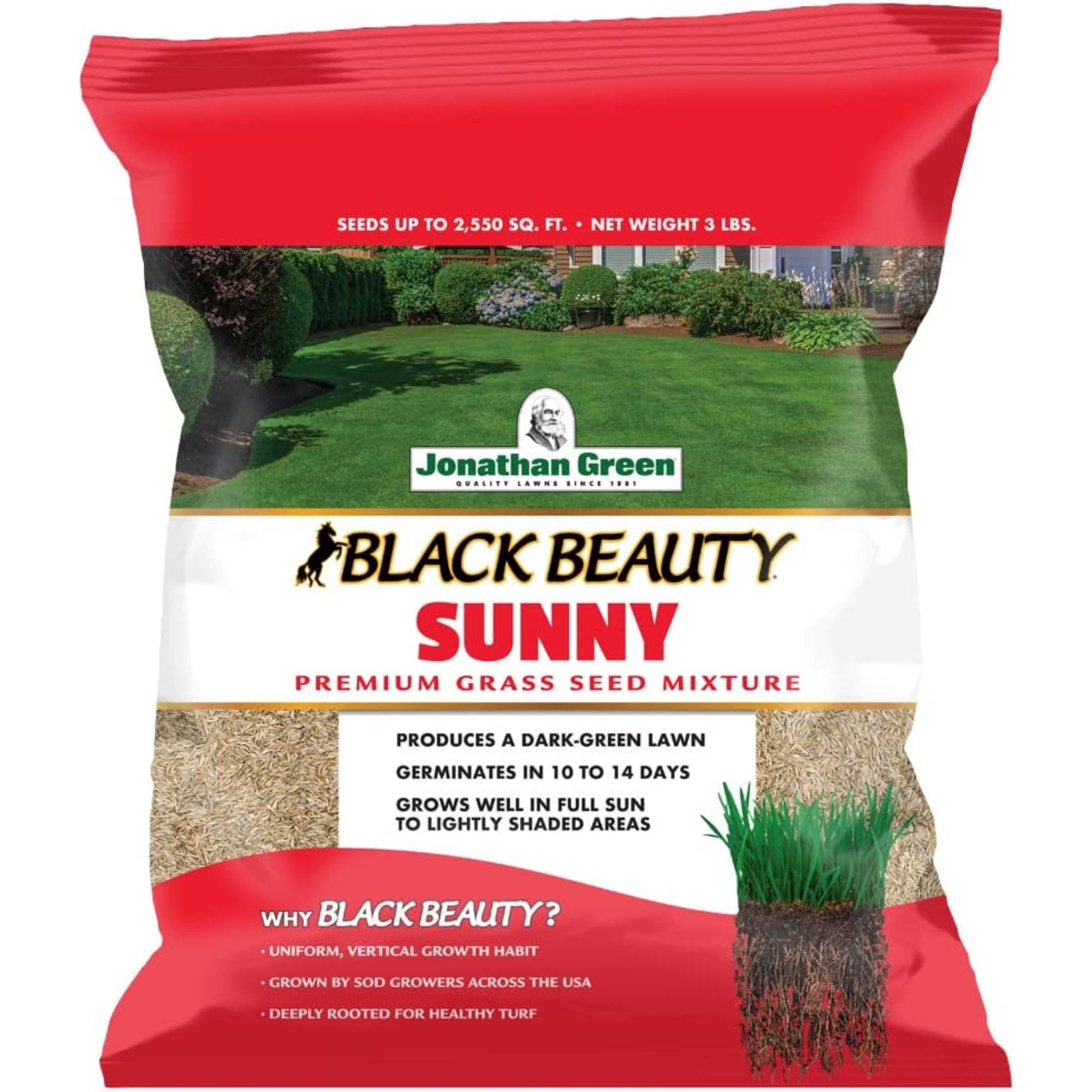 Jonathan Green Black Beauty Sunny Premium Grass Seed Mixture