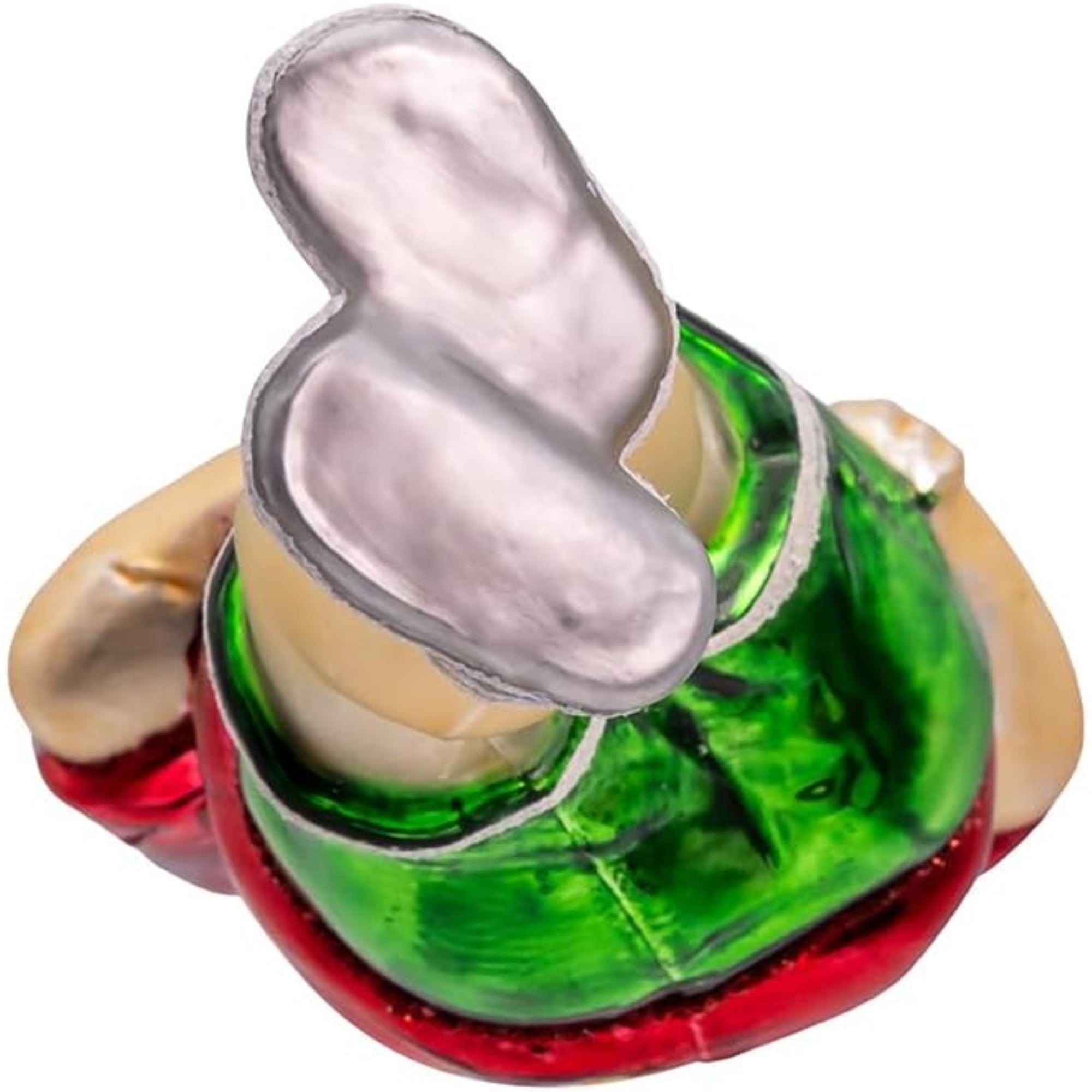 Kurt Adler Nobel Gems Collection Glass Christmas Ornament, Pickleball Santa