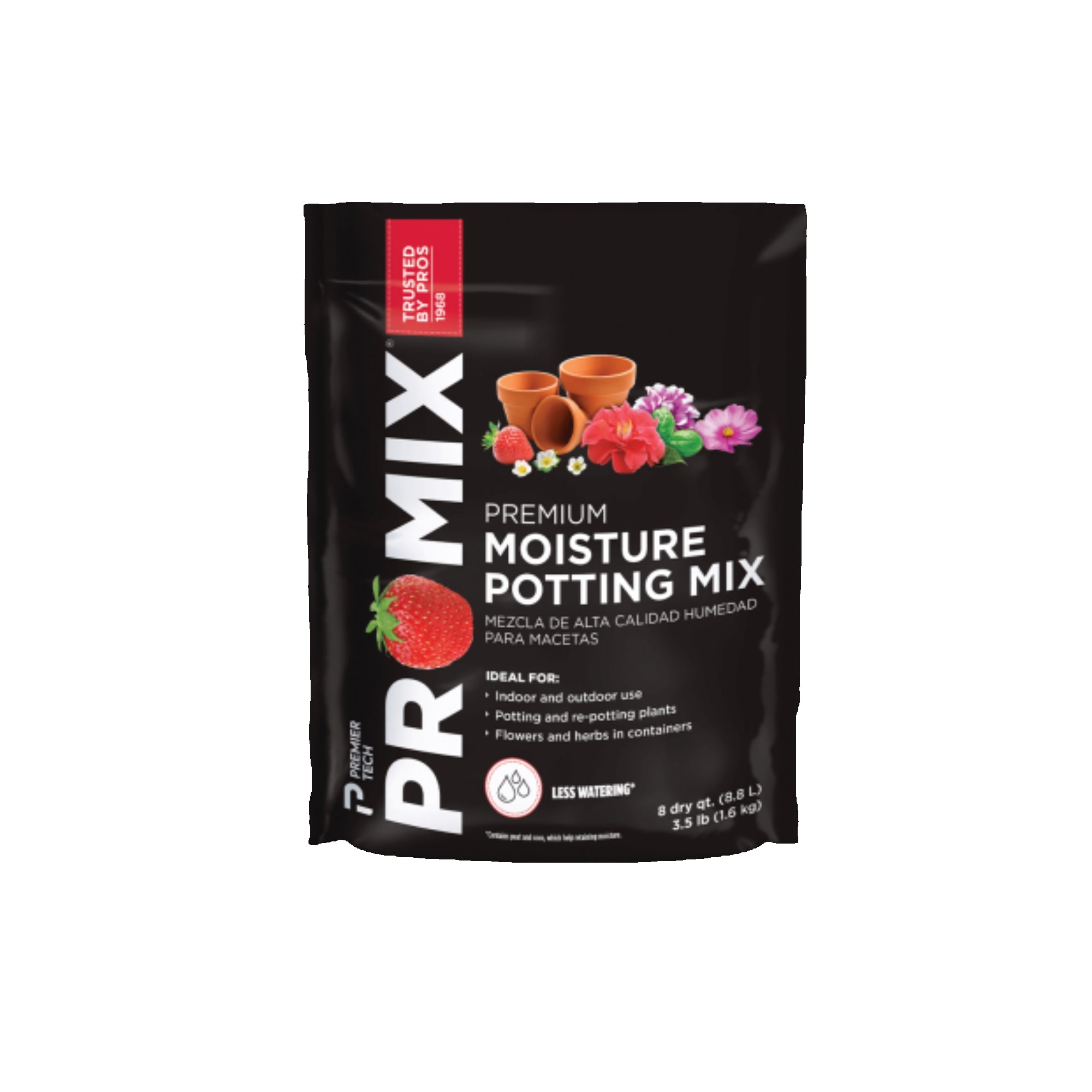 Premier Horticulture Promix Premium Moisture Potting Mix, 8 Quarts