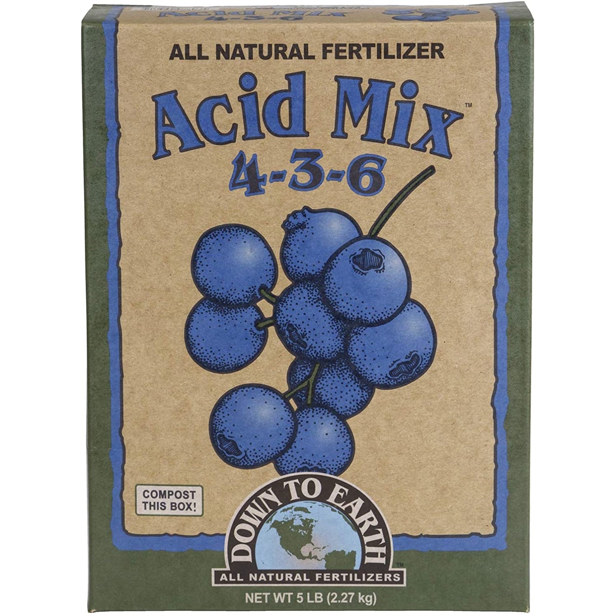 Down To Earth All Natural Acid Mix Blended Fertilizers 4-3-6