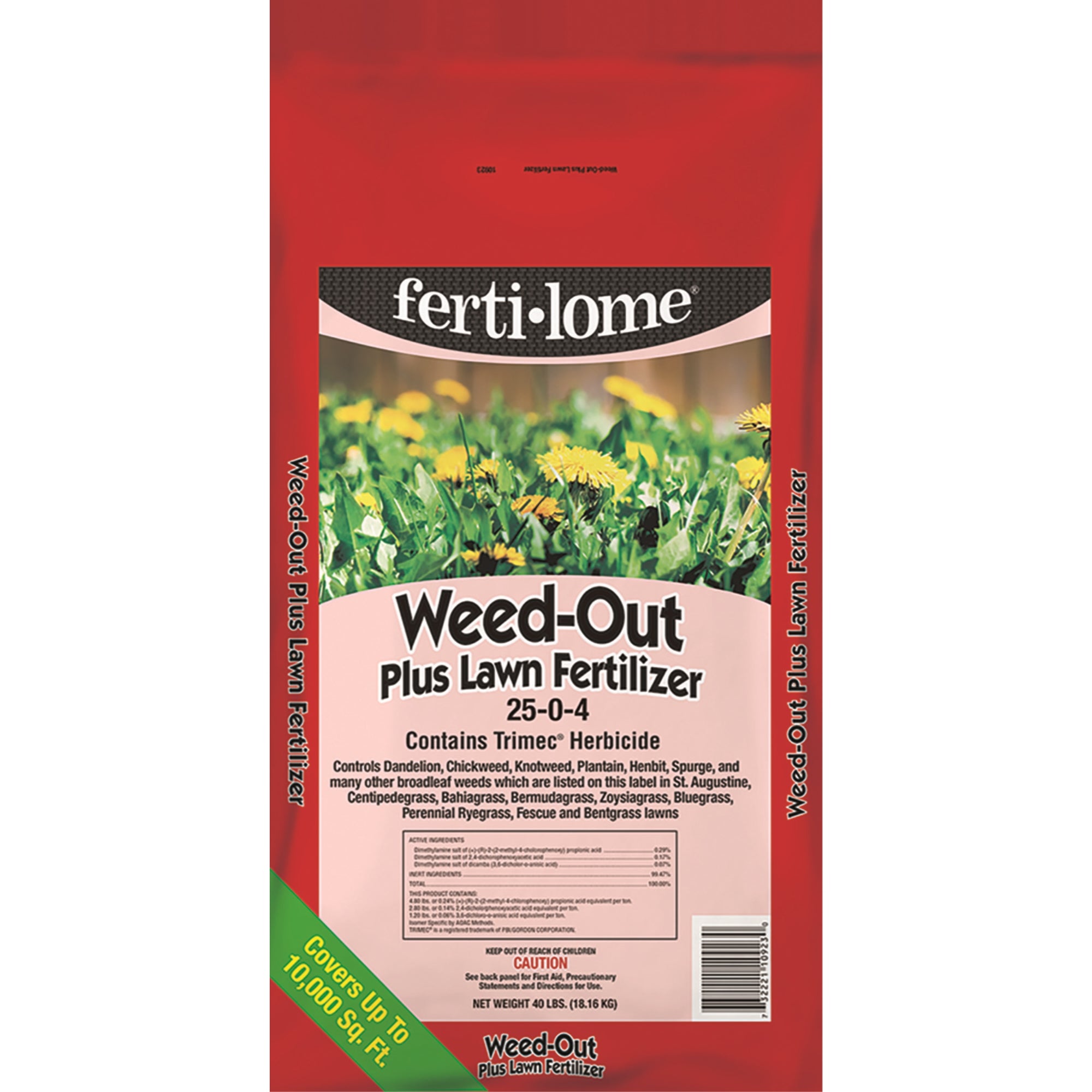 VPG Fertilome Weed Out Plus Lawn Fertilizer with Trimec Herbicide, 25-0-4