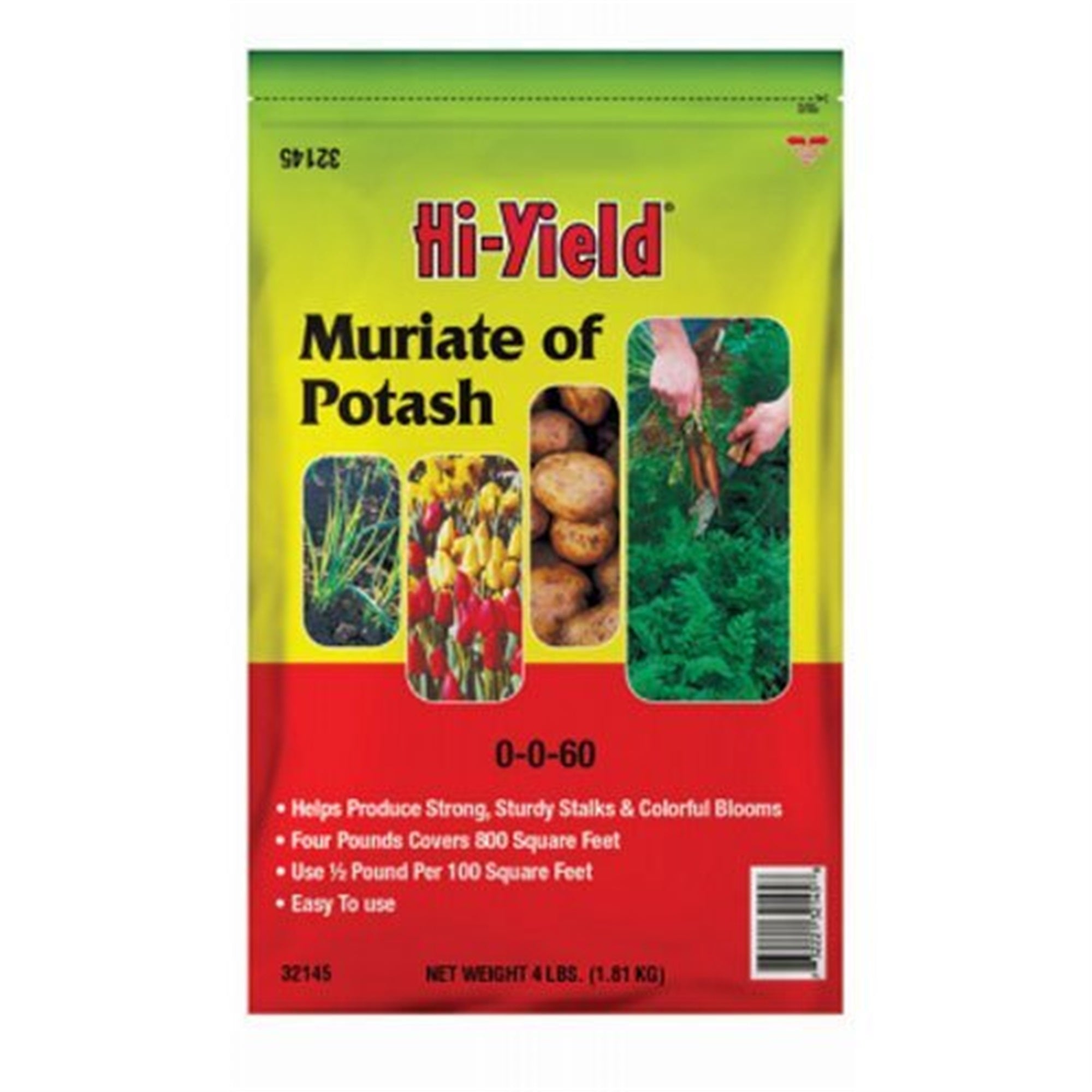 Hi-Yield Muriate of Potash Fertilizer 0-0-60, 4lbs