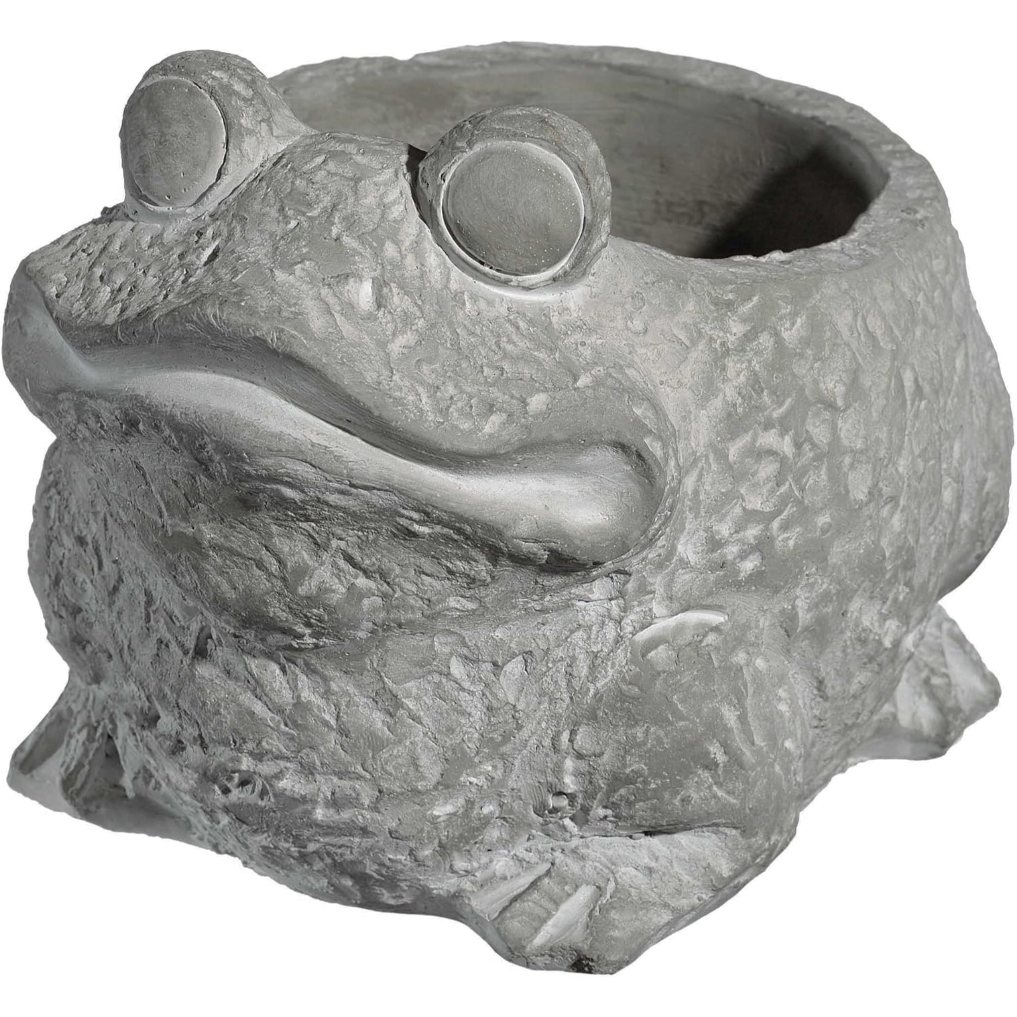 Classic Home and Garden Cement Buddies Indoor/Outdoor Planter with Drainage Hole, Frog