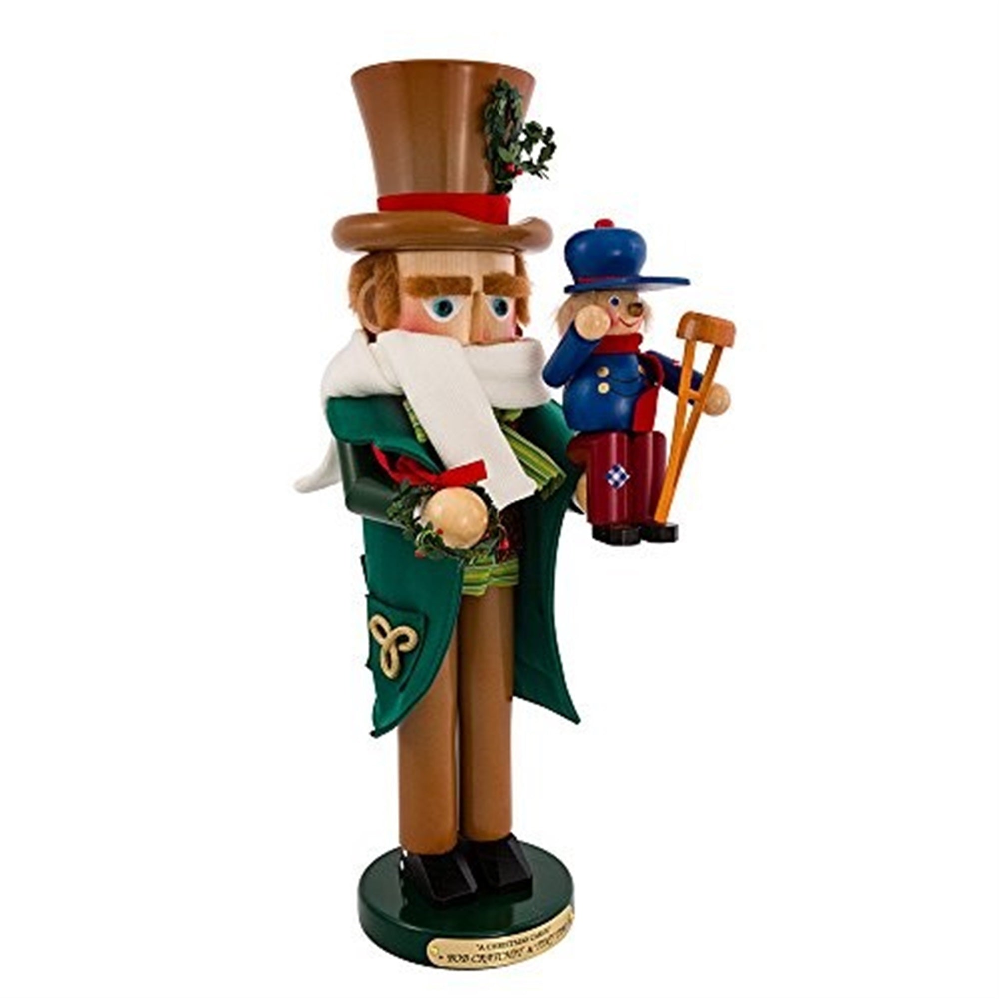 Steinbach Limited Edition Christmas Carol Series, Bob Cratchit w/ Tiny Tim, 17"