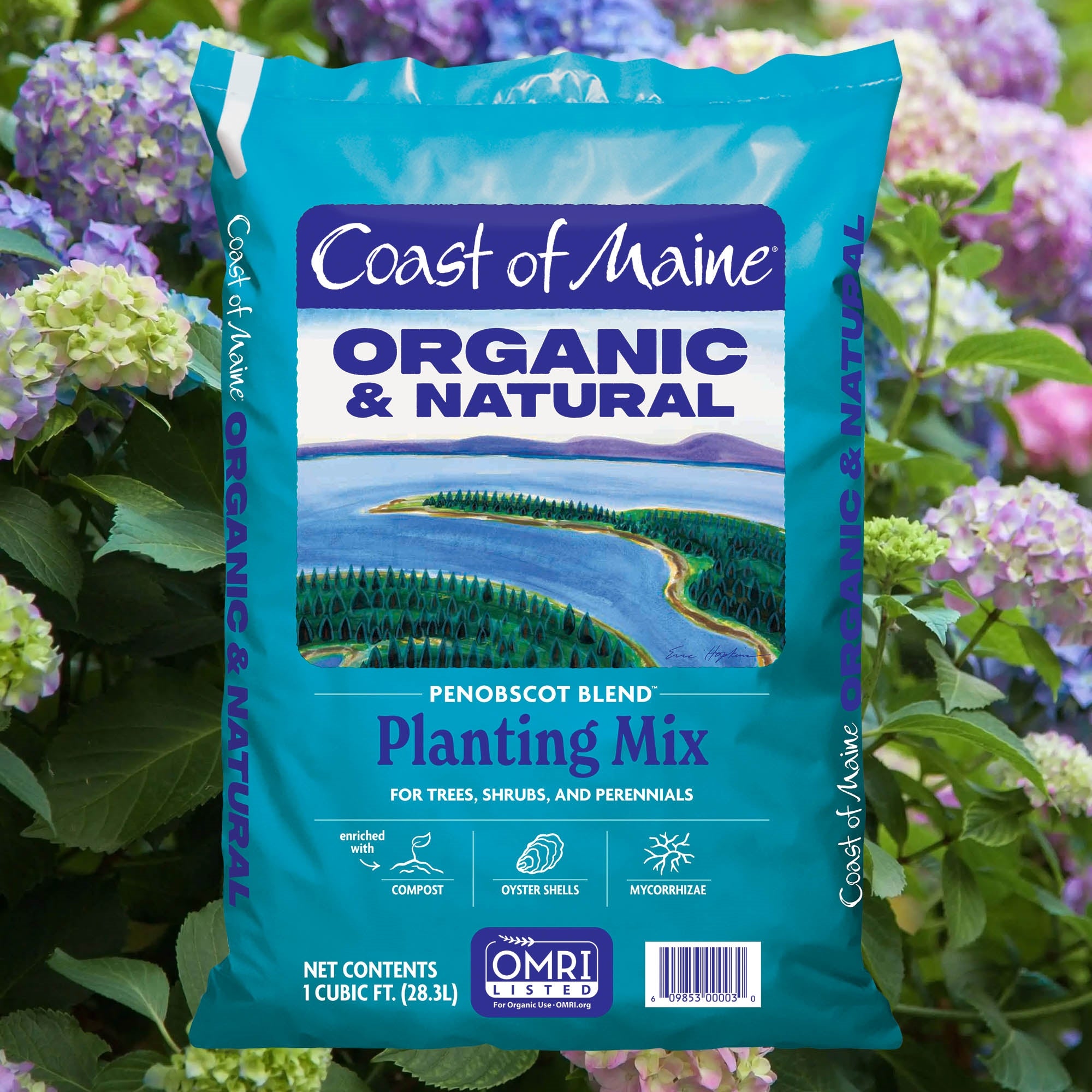 Coast of Maine Penobscot Blend Organic and Natural Planting Mix for Trees, Shrubs and Perennials, 1 cu ft