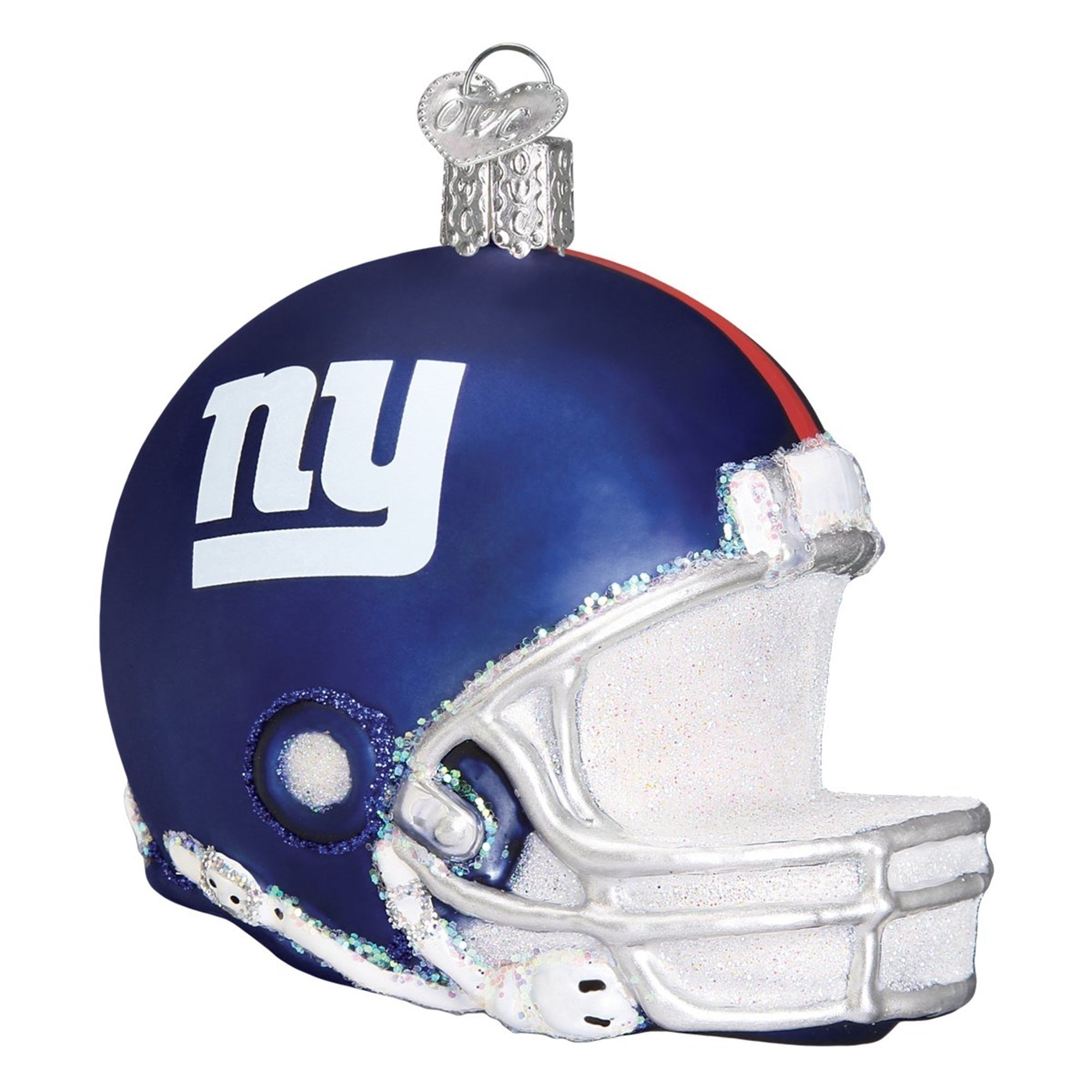 Old World Christmas Blown Glass Ornament for Christmas Tree, New York Giants Helmet