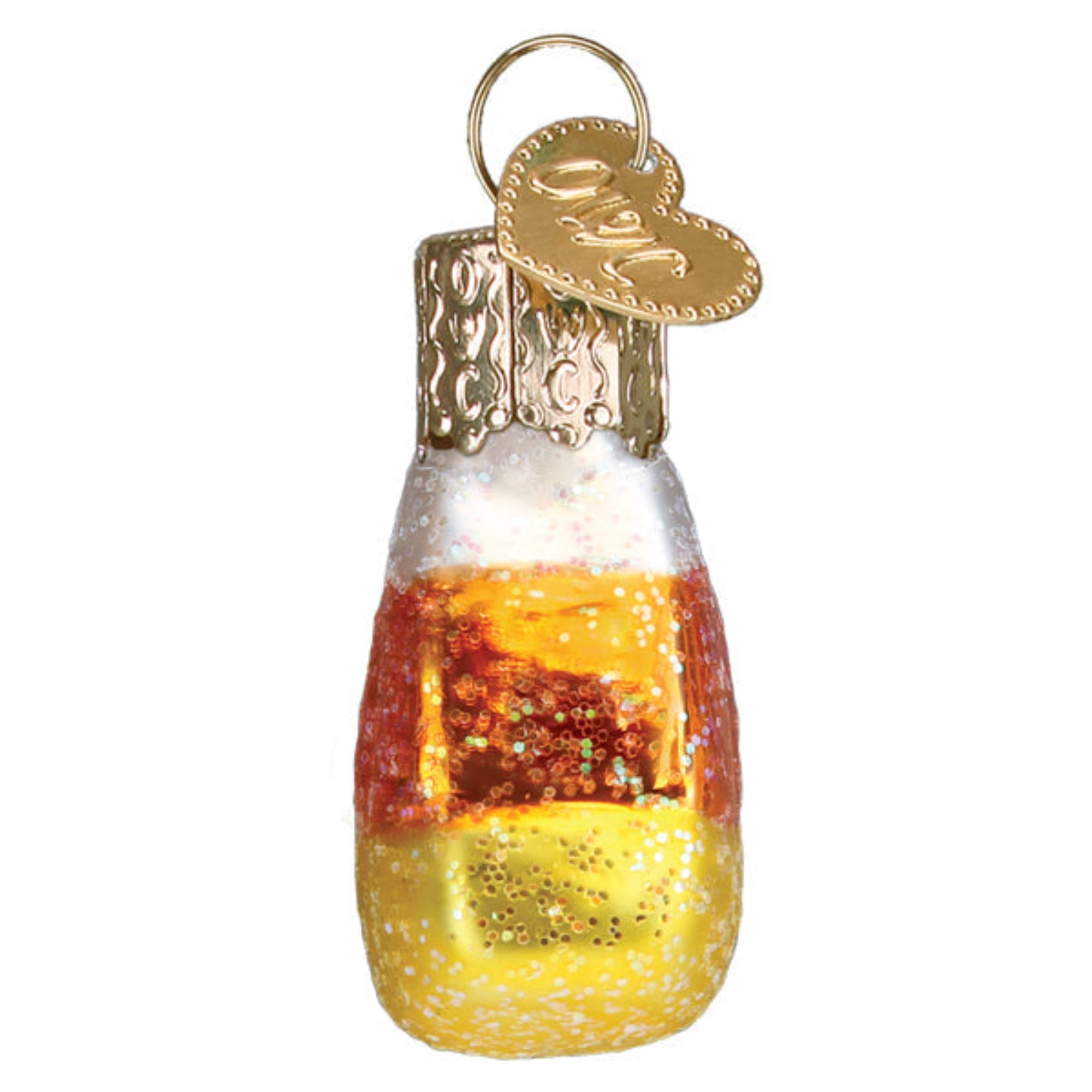 Old World Christmas Blown Glass Ornament for Halloween, Mini Candy Corn (with OWC Gift Box)