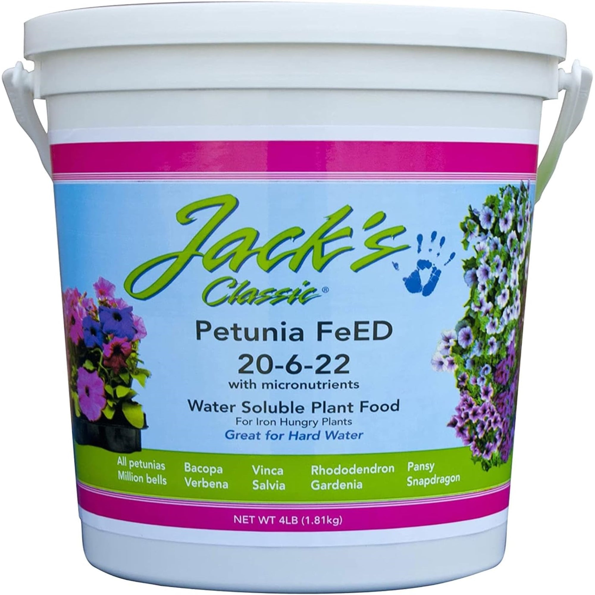 Jack's Classic Water Soluble Petunia FeED Fertilizer, 20-6-22