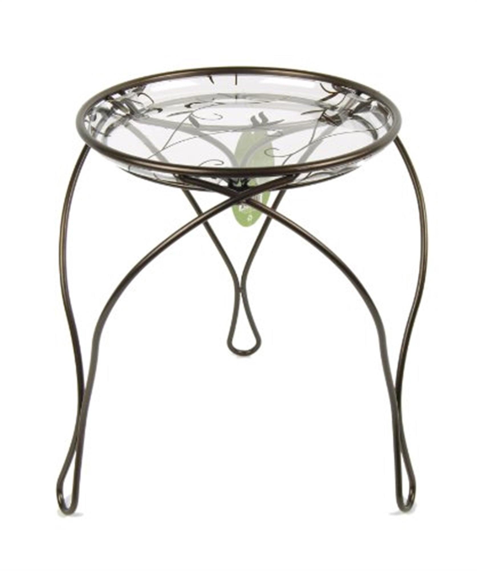 Plastec The Elegance Metal Plant Stand Dark Bronze, 13" H