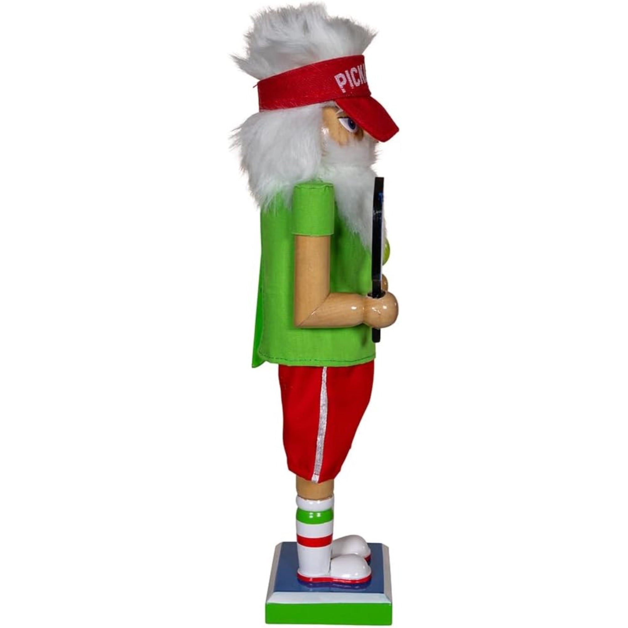 Kurt Adler Wooden Pickleball Christmas Nutcracker, 12in