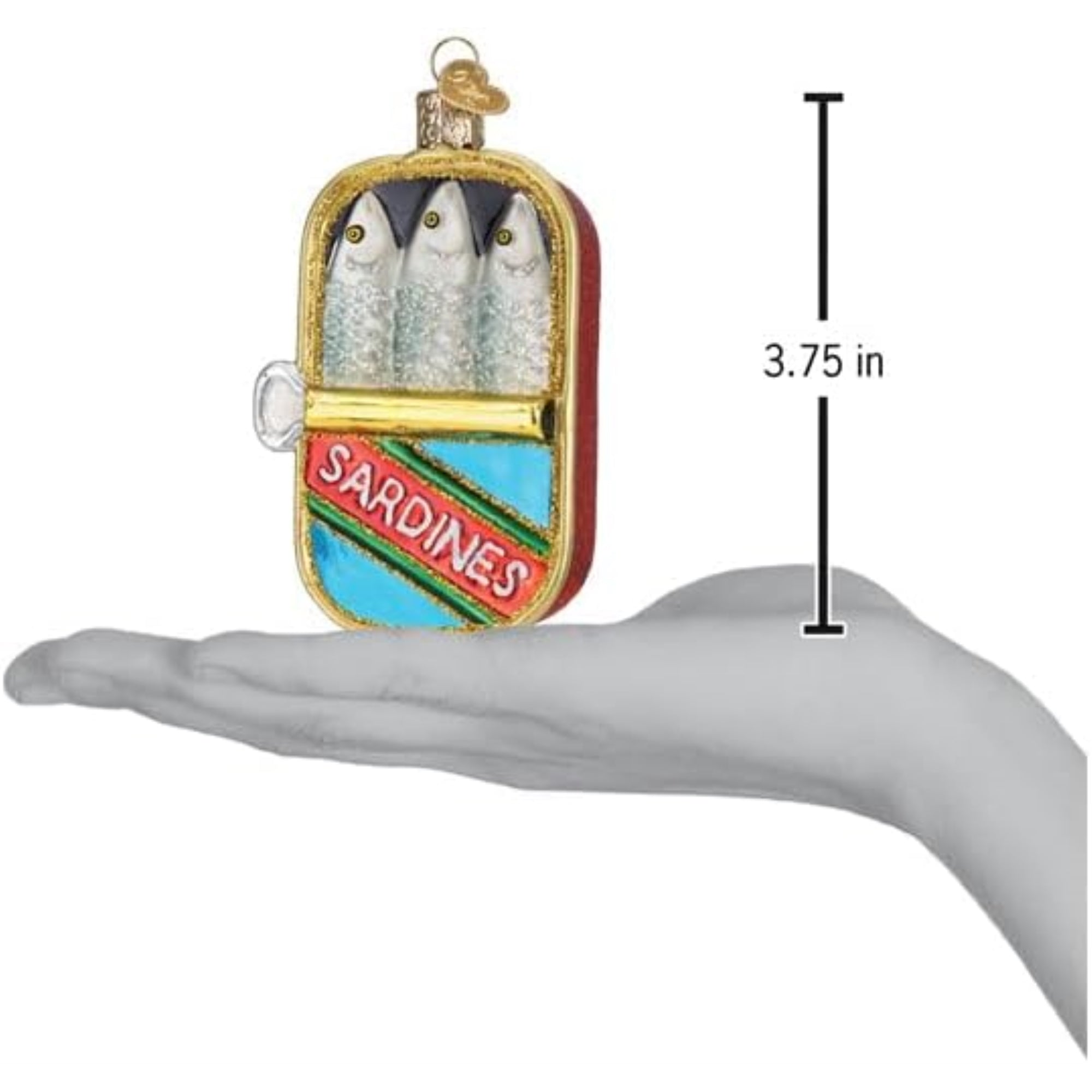 Old World Christmas Blown Glass Ornament for Christmas Tree, Sardines (with OWC Gift Box)