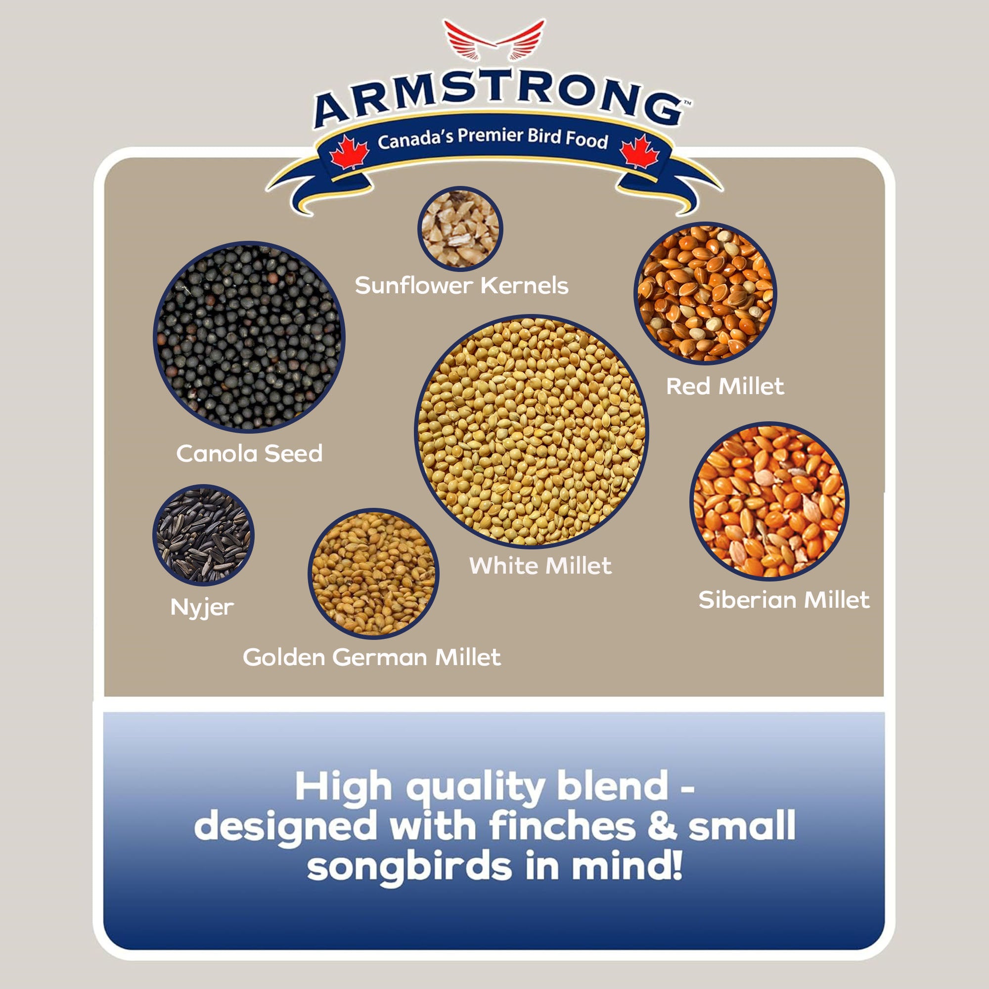 Armstrong Wild Bird Food Favourite Finch Bird Seed Blend For Finches