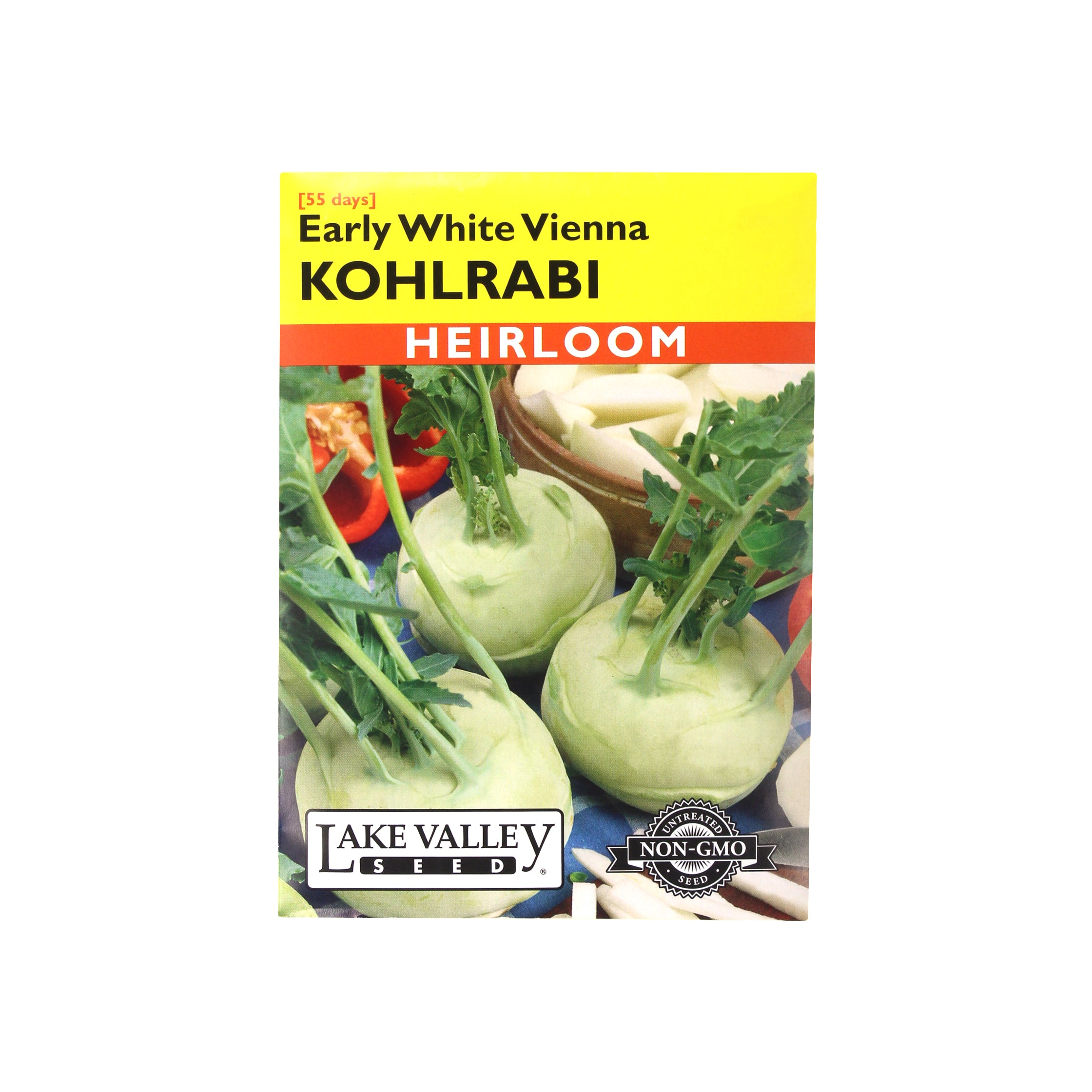 Lake Valley Seed Kohlrabi, Early White Vienna Heirloom, 2g