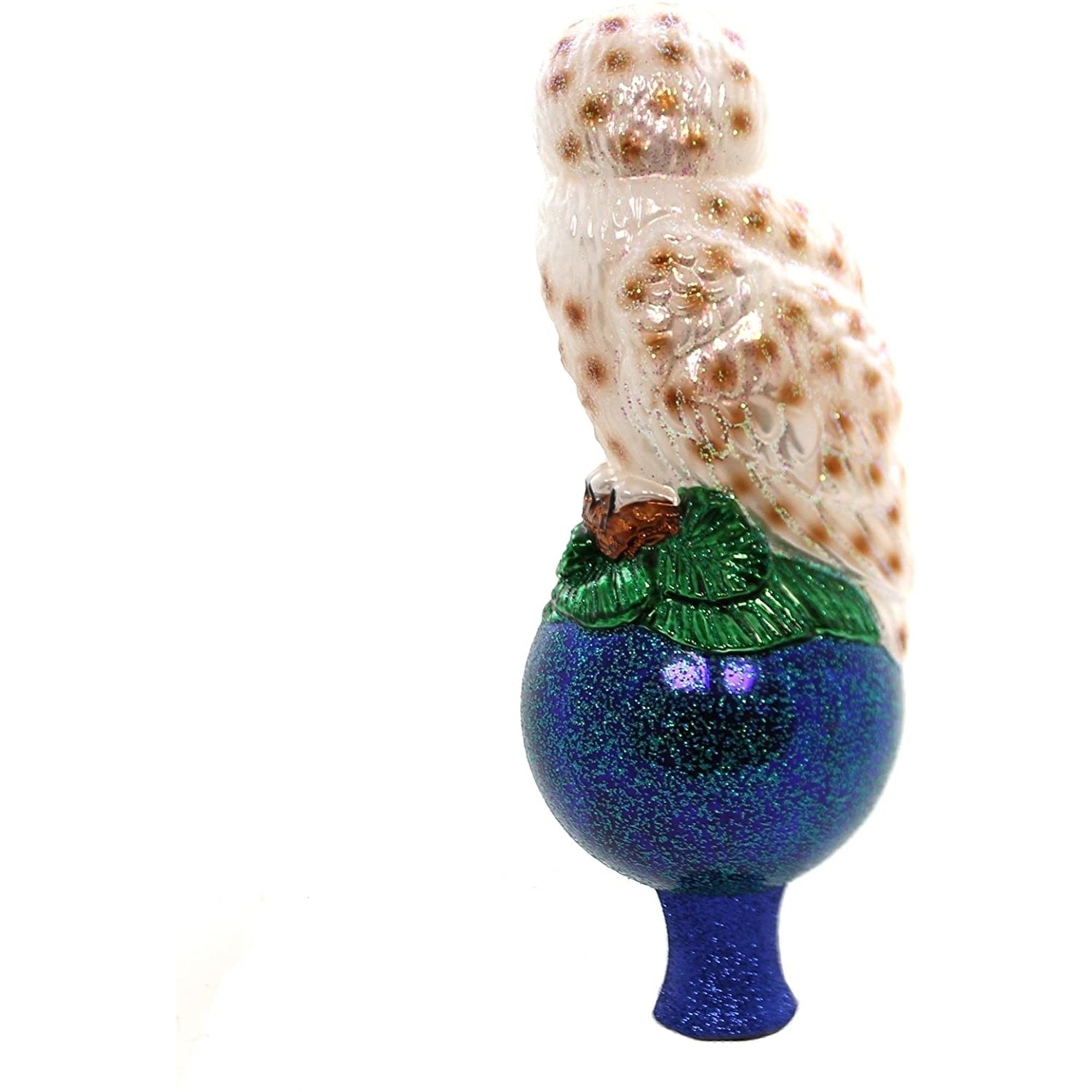 Old World Christmas Glass Blown Owl Tree Topper