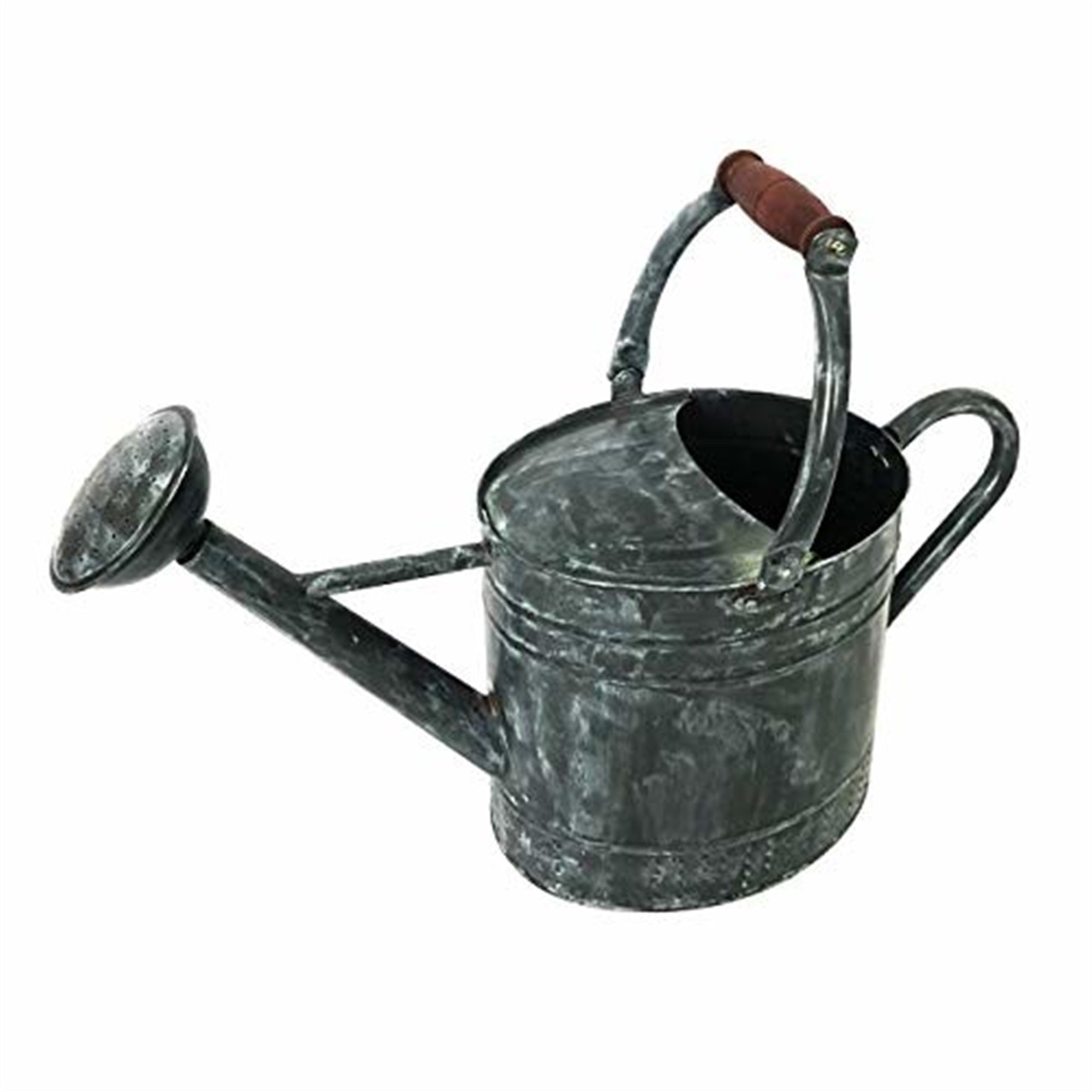 Gardener Select Metal Oval Watering Can, Black, 7L (1.85 gallons)