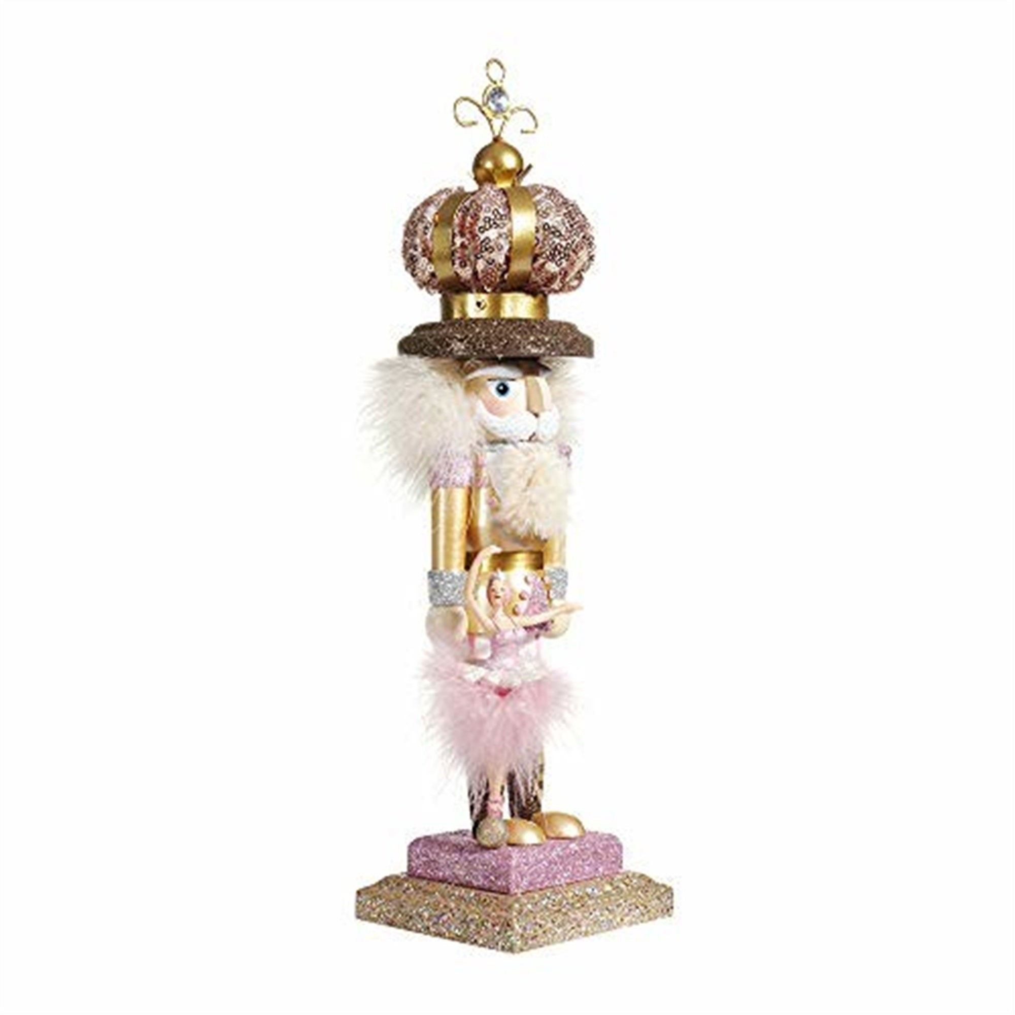 Kurt Adler Hollywood Nutcracker Collection, Ballet and Crown Nutcracker, 14"