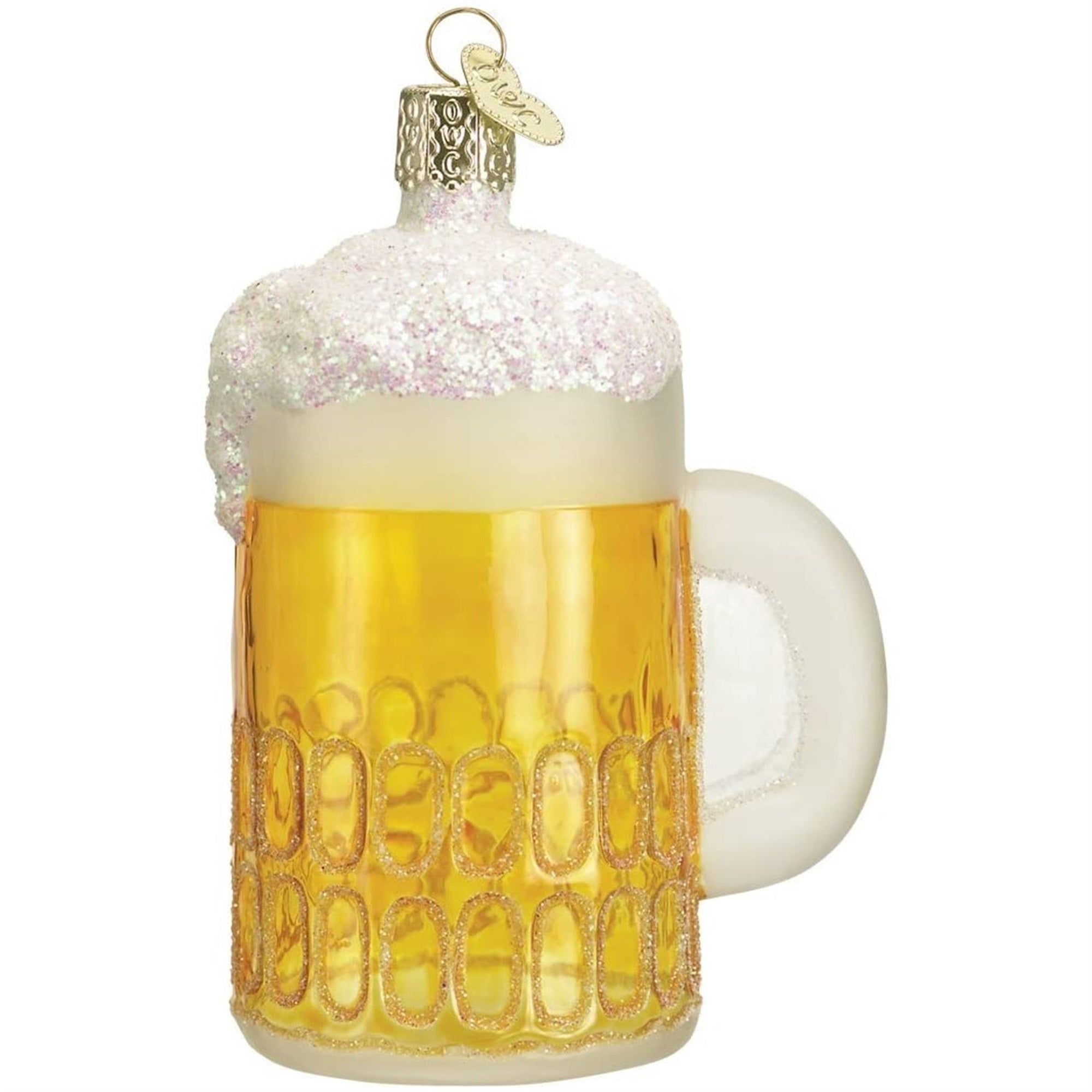 Old World Christmas Glass Blown Mug of Beer Ornament