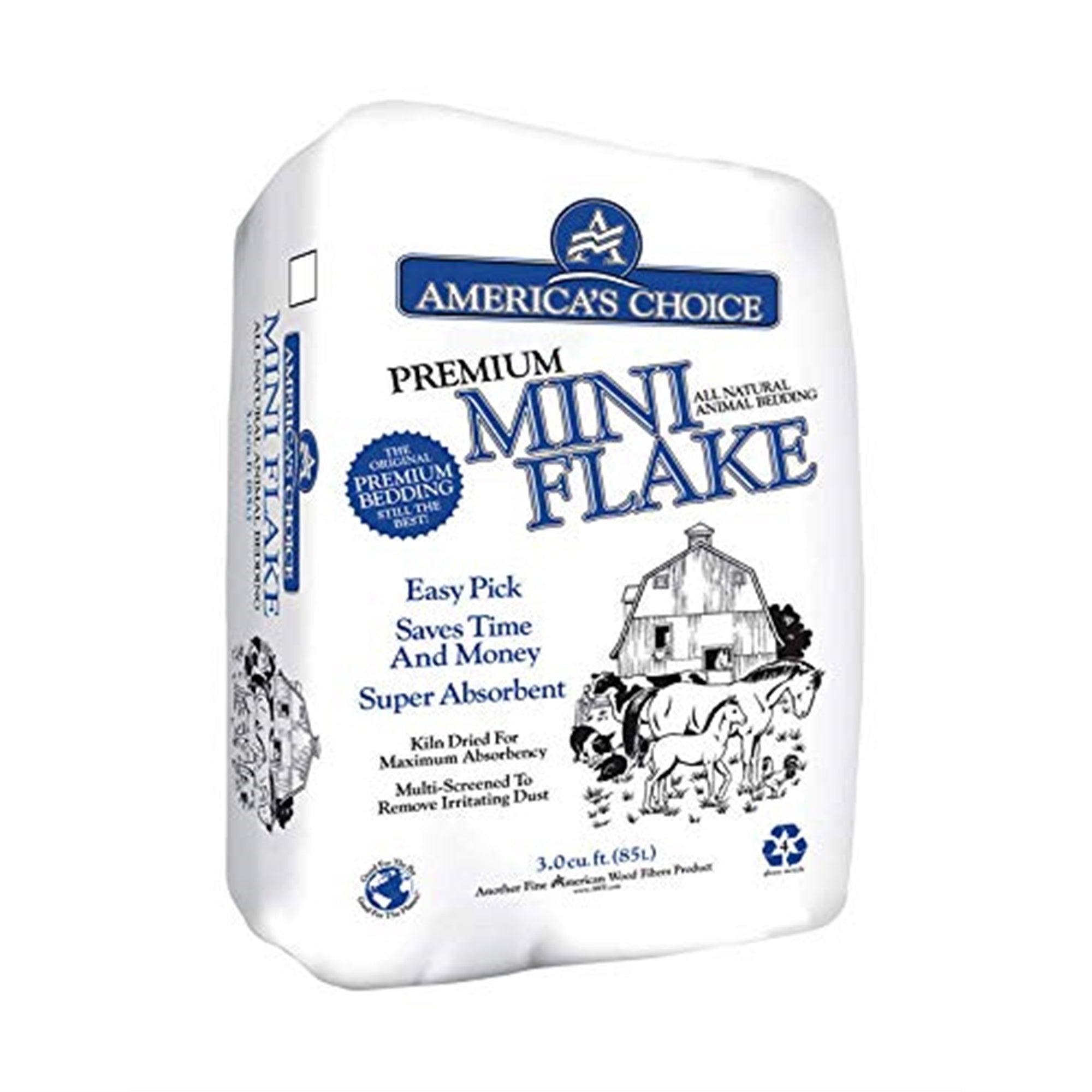 American Wood FIBERS Mini Flake 3.0Cuft Pine Shavings, 3 cu. ft.