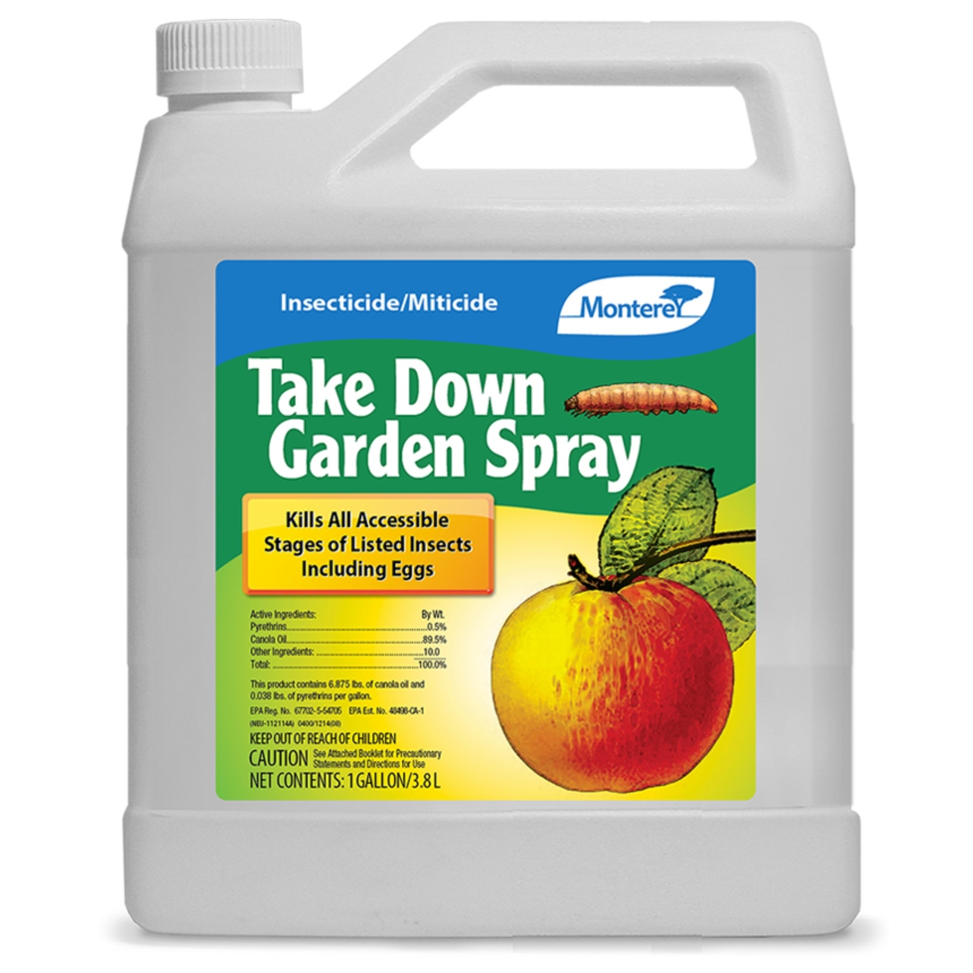 Monterey Lawn & Garden Take Down Garden Liquid Insecticide and Miticide, 1 Gallon