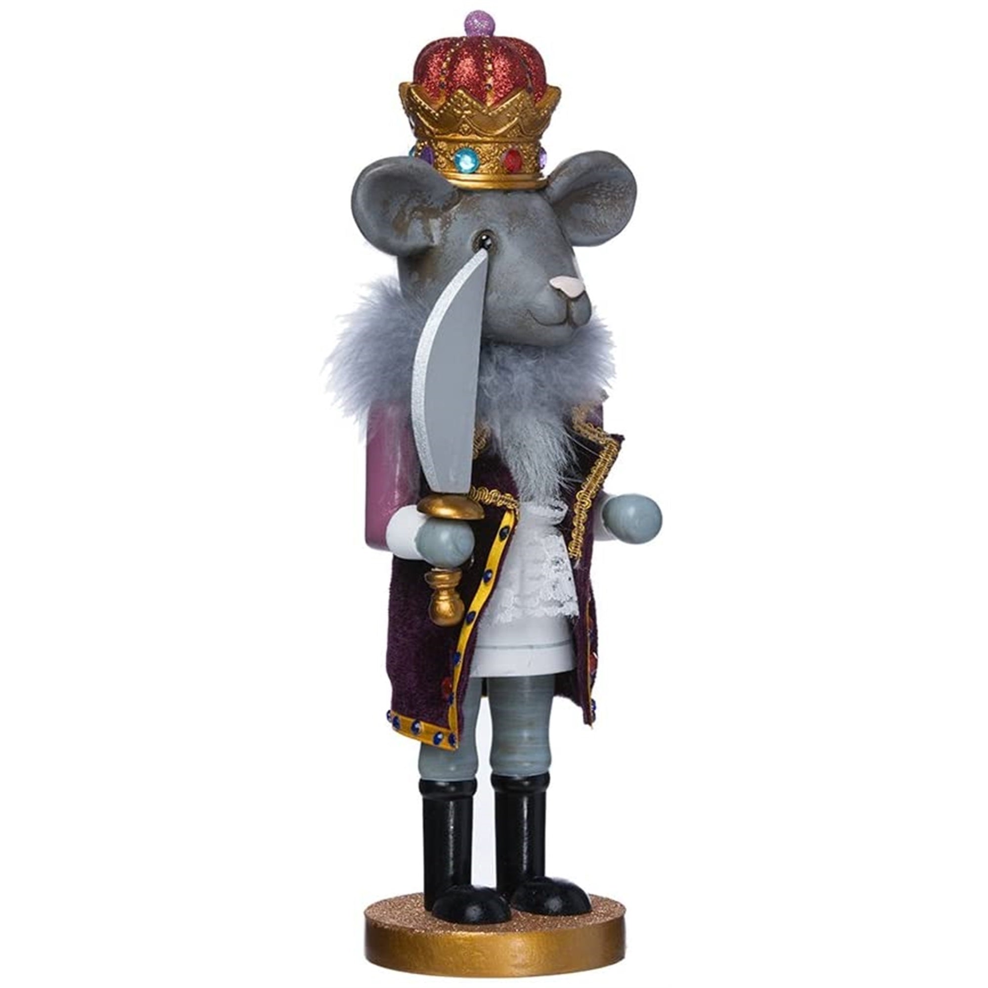 Kurt Adler Hollywood Nutcracker Collection, Nutcrackers, Mouse King Nutcracker, 12"