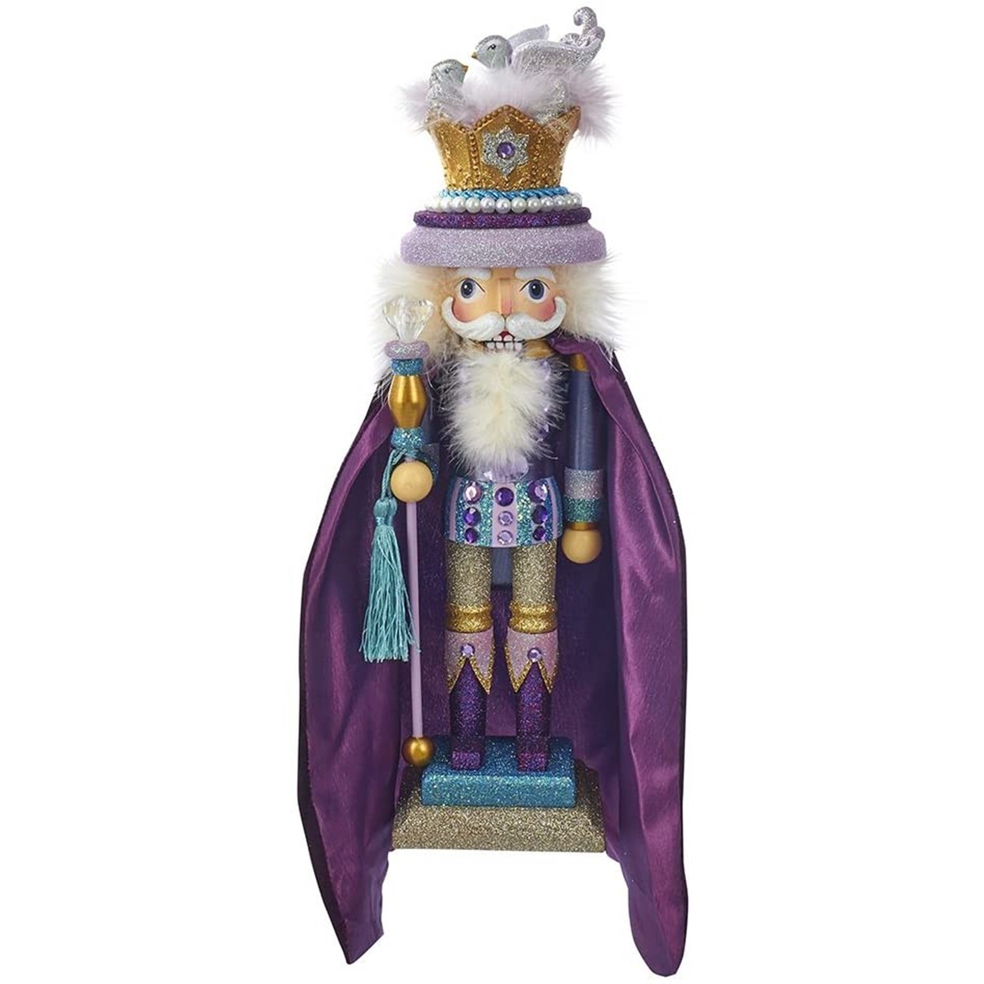 Kurt Adler Hollywood Nutcrackers, 2nd in Series, Two Turtle Doves Nutcracker, 18"