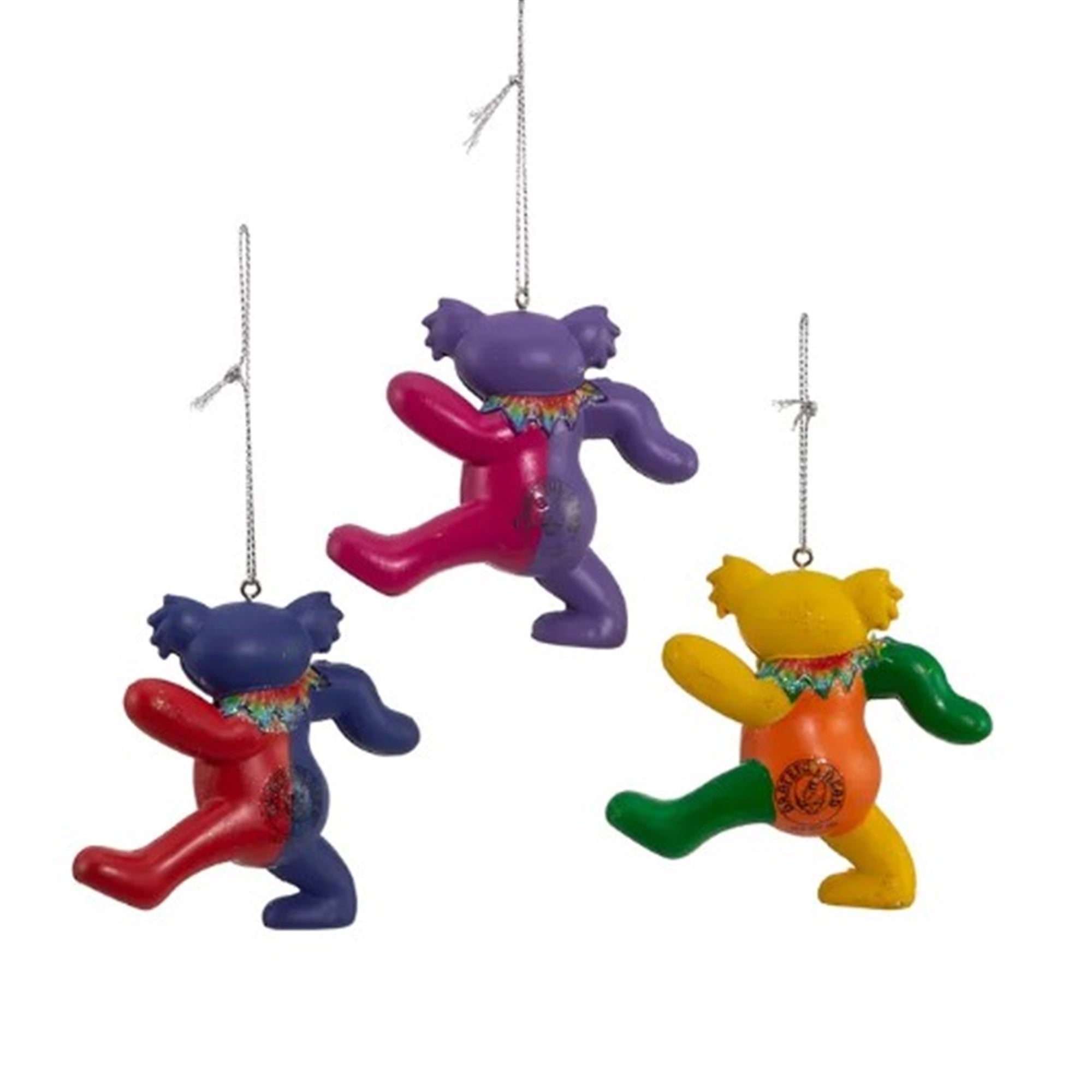 Kurt Adler (#GD1181ST) Grateful Dead™ Bear Ornament Set, 3-Piece Set, 4.75"