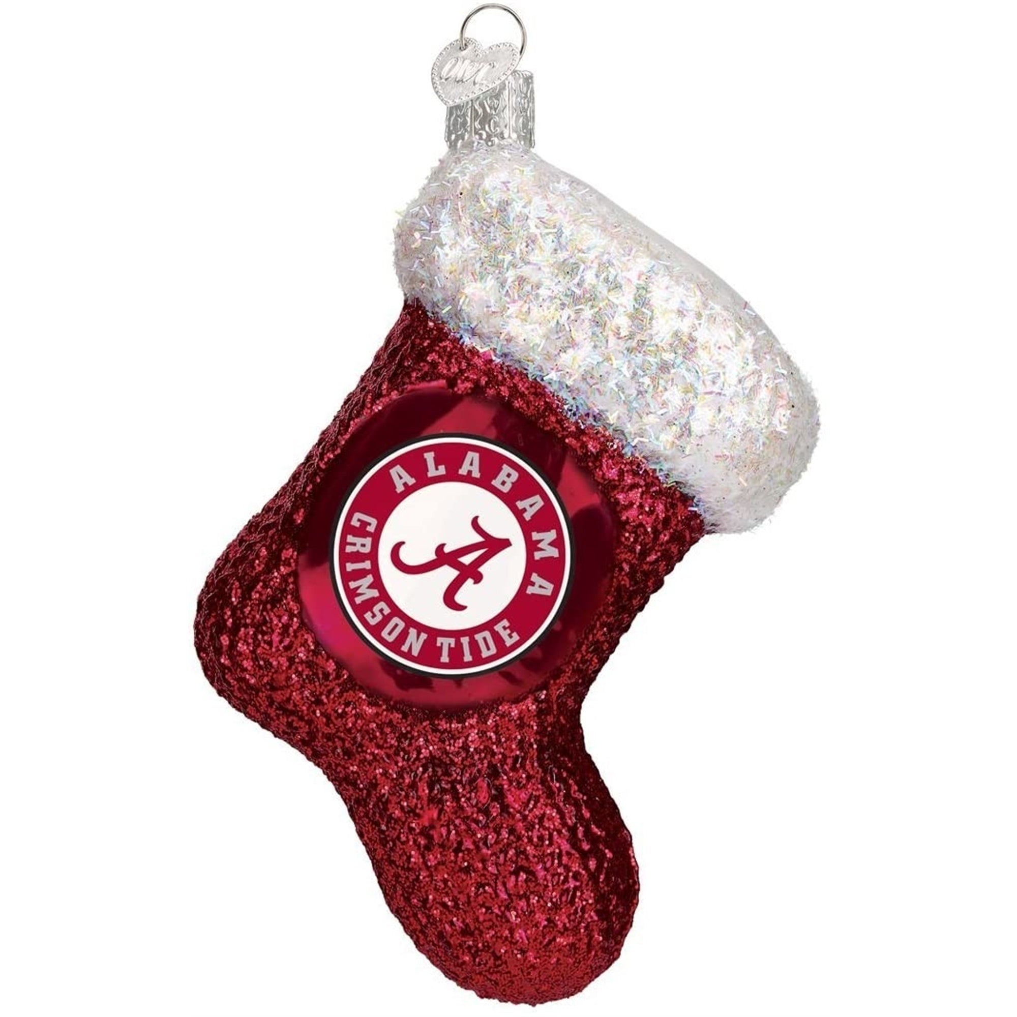 Old World Christmas 60108 Glass Blown Alabama Stocking Ornament