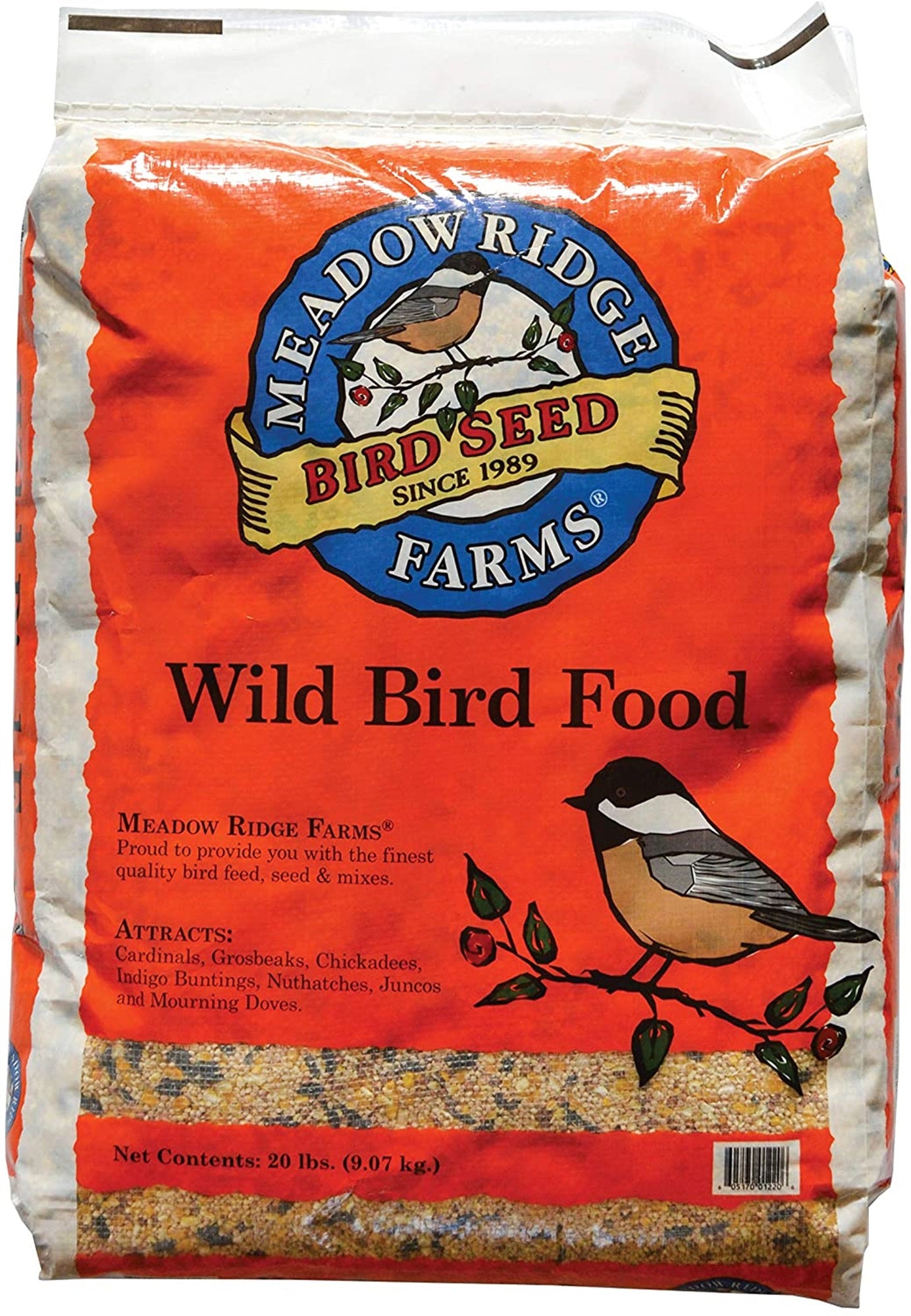 Meadow Ridge Farms Wild Bird Seed Mix, 20-Pound Bag