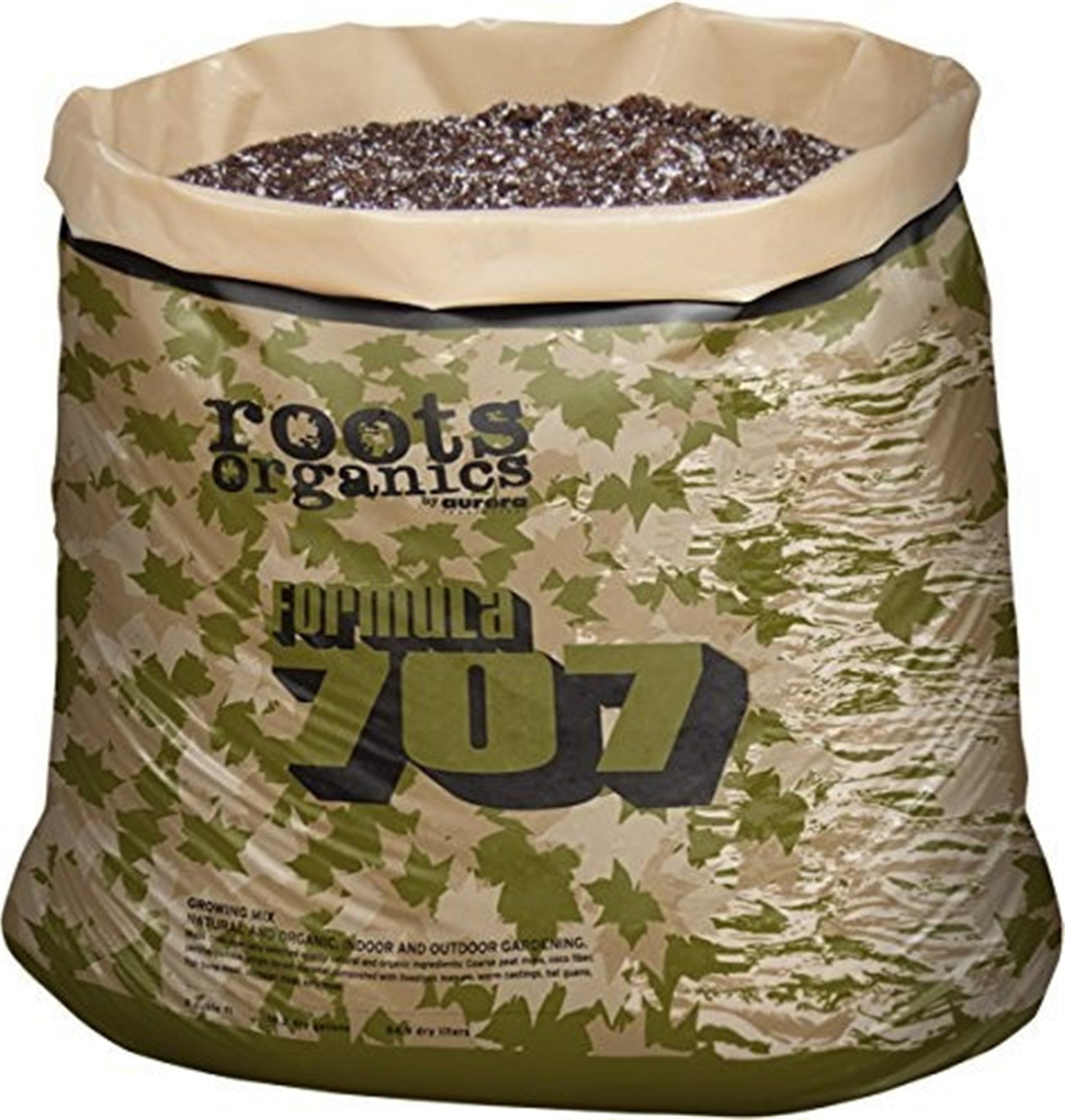 Roots Organic Growing Peat, Compost, Coco Lawn Mix Potting Soil Grow Bag, 3 CF
