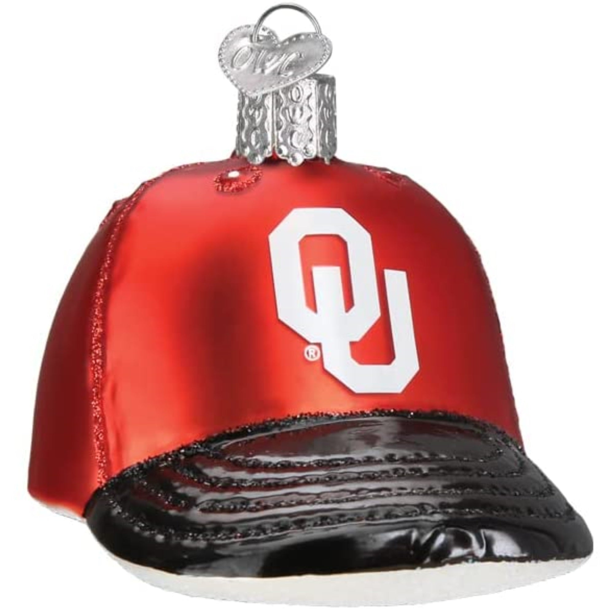 Old World Christmas Hanging Blown Glass Tree Ornaments, Oklahoma Sooners Baseball Cap