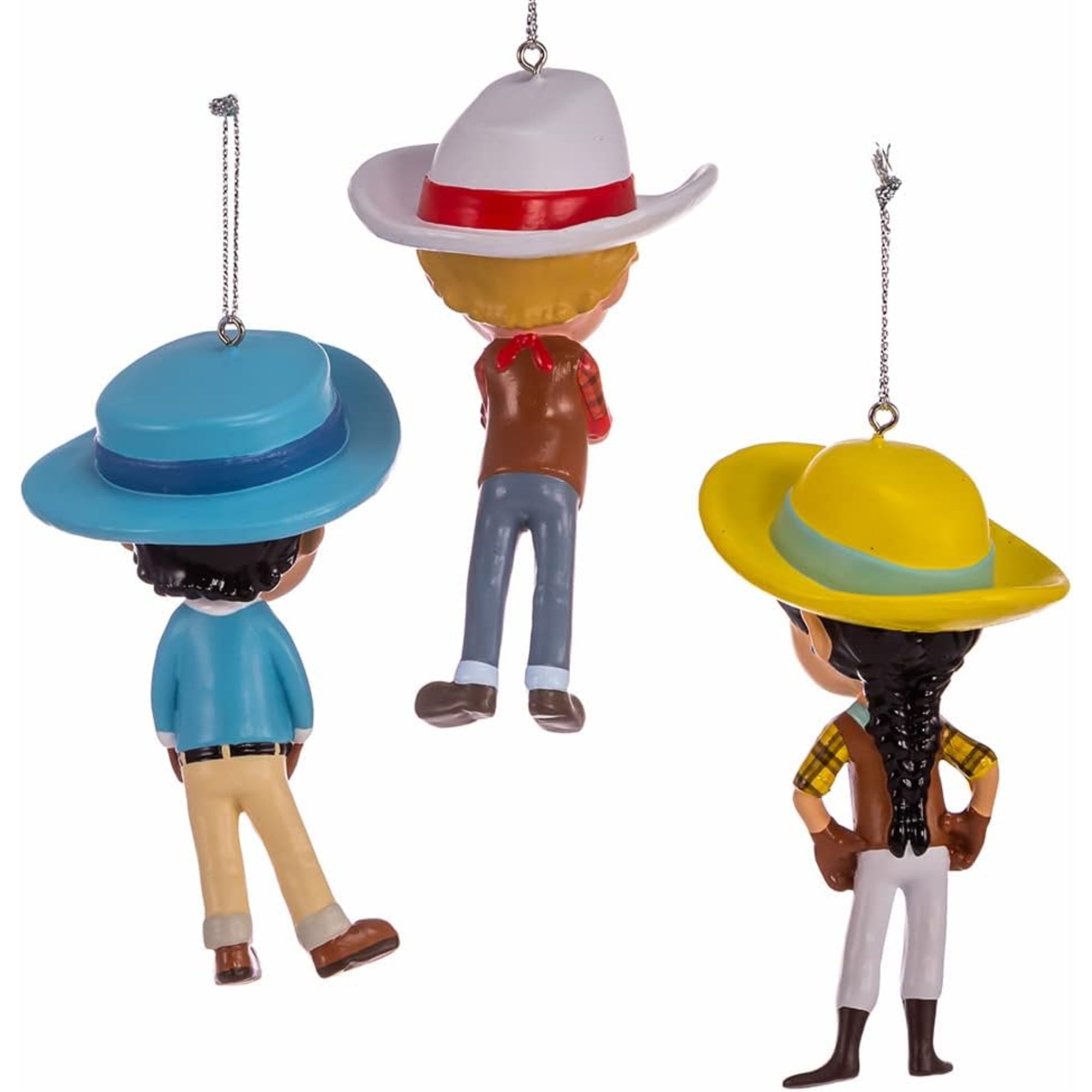 Kurt Alder Dino Ranch Kids Blow Mold Ornament Set, 3 Piece Set, 4"