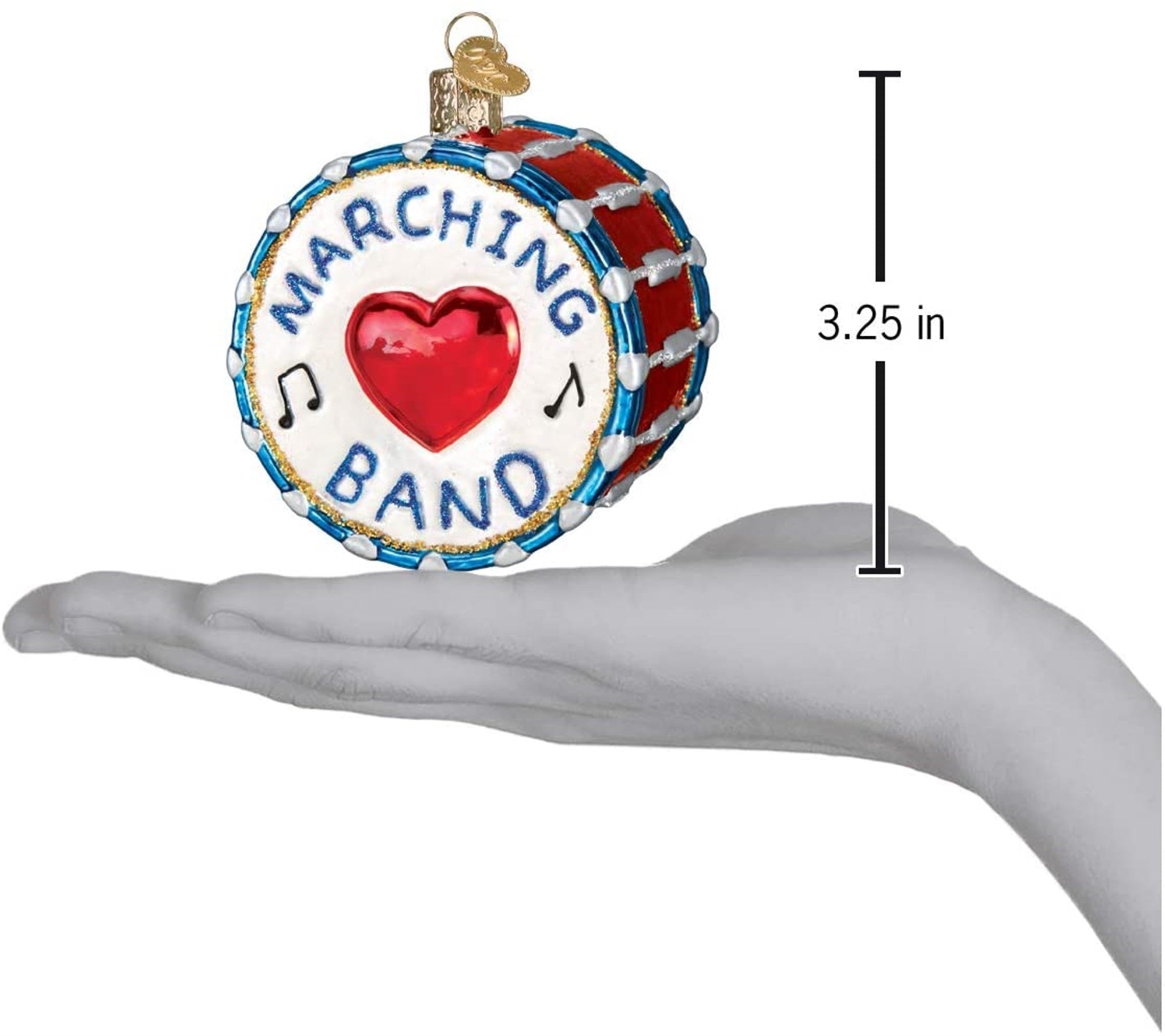 Old World Christmas Blown Glass Christmas Ornament, Marching Band