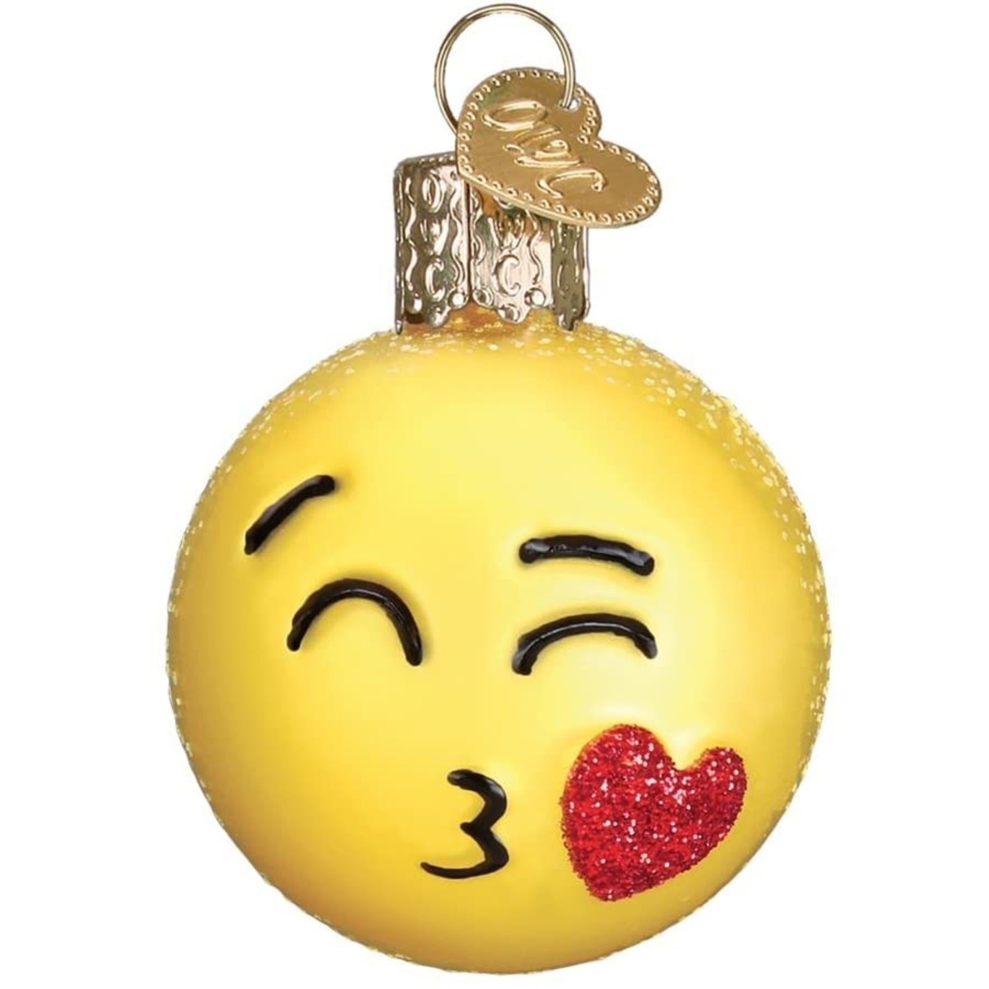 Old World Christmas Mini Emoji Set Glass Blown Hanging Ornaments