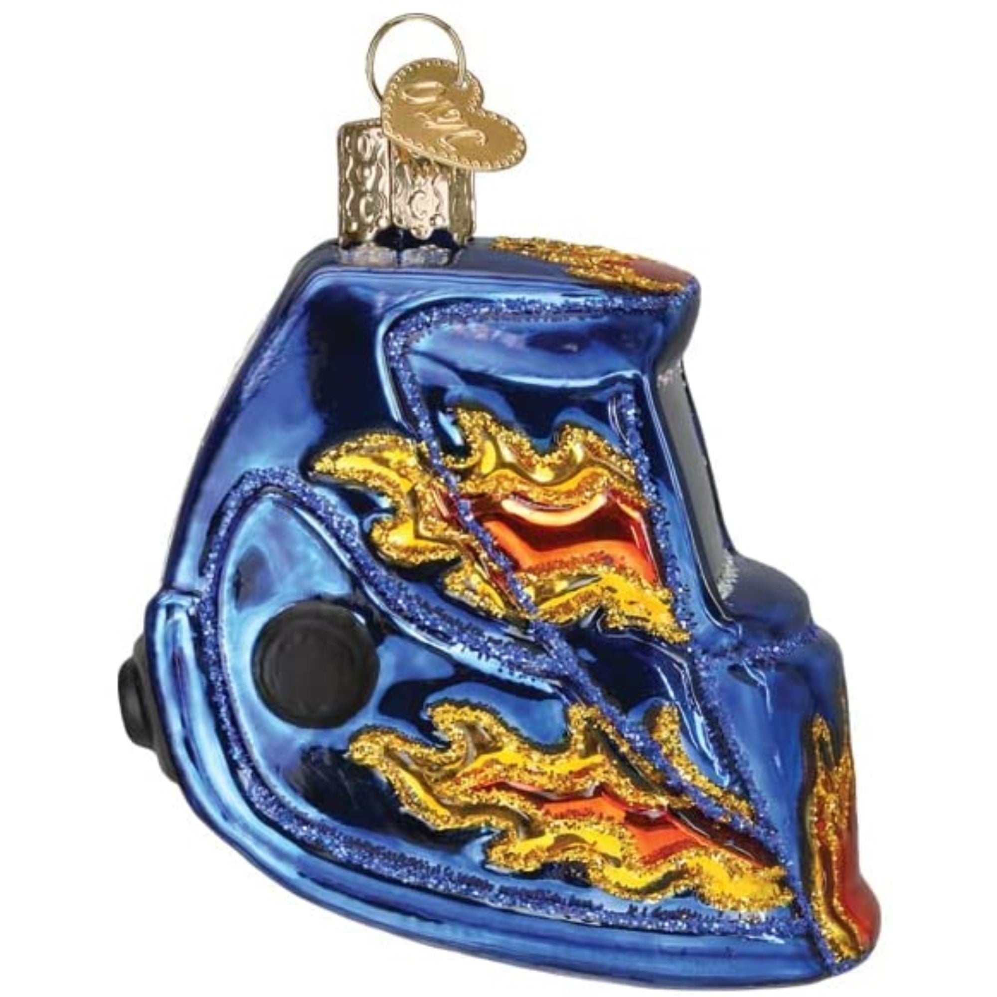 Old World Christmas Glass Blown Tree Ornament, Welding Helmet