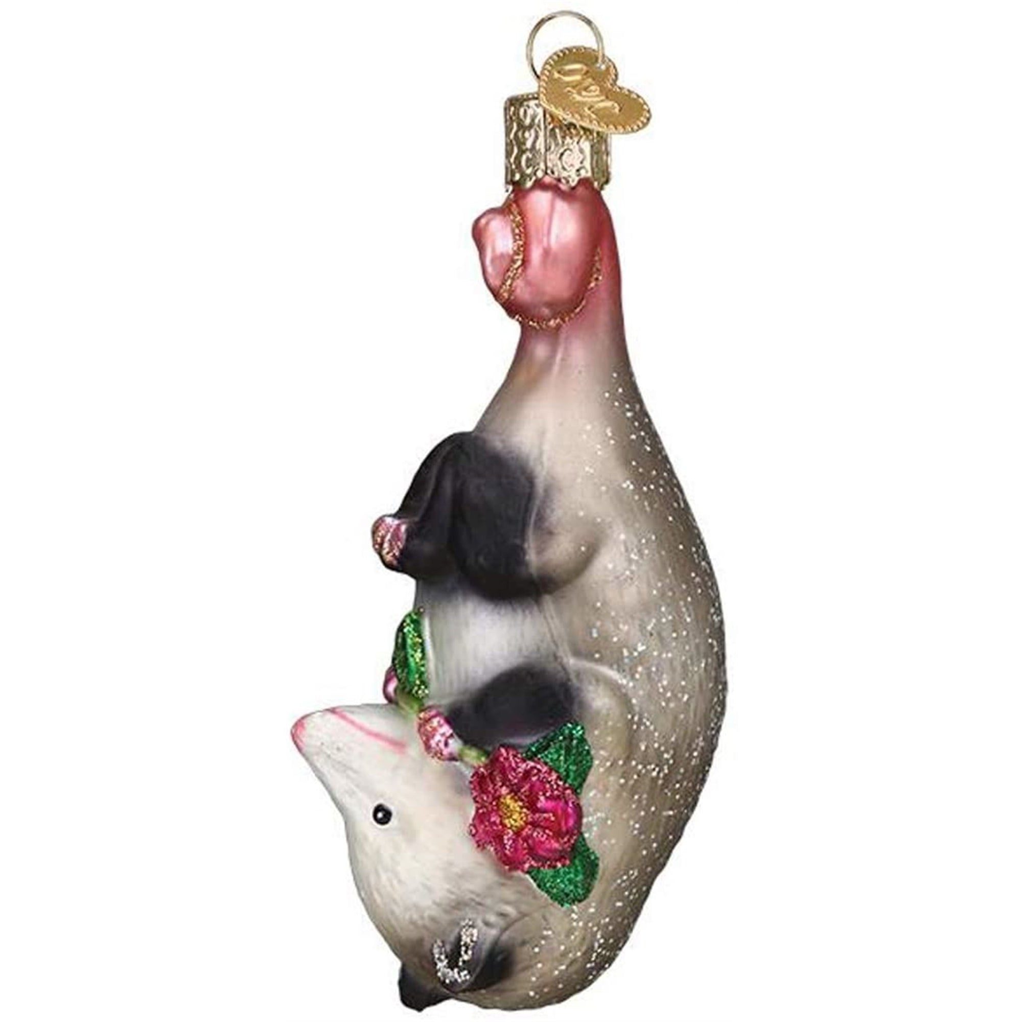 Old World Christmas Blown Glass Christmas Ornament, Opossum